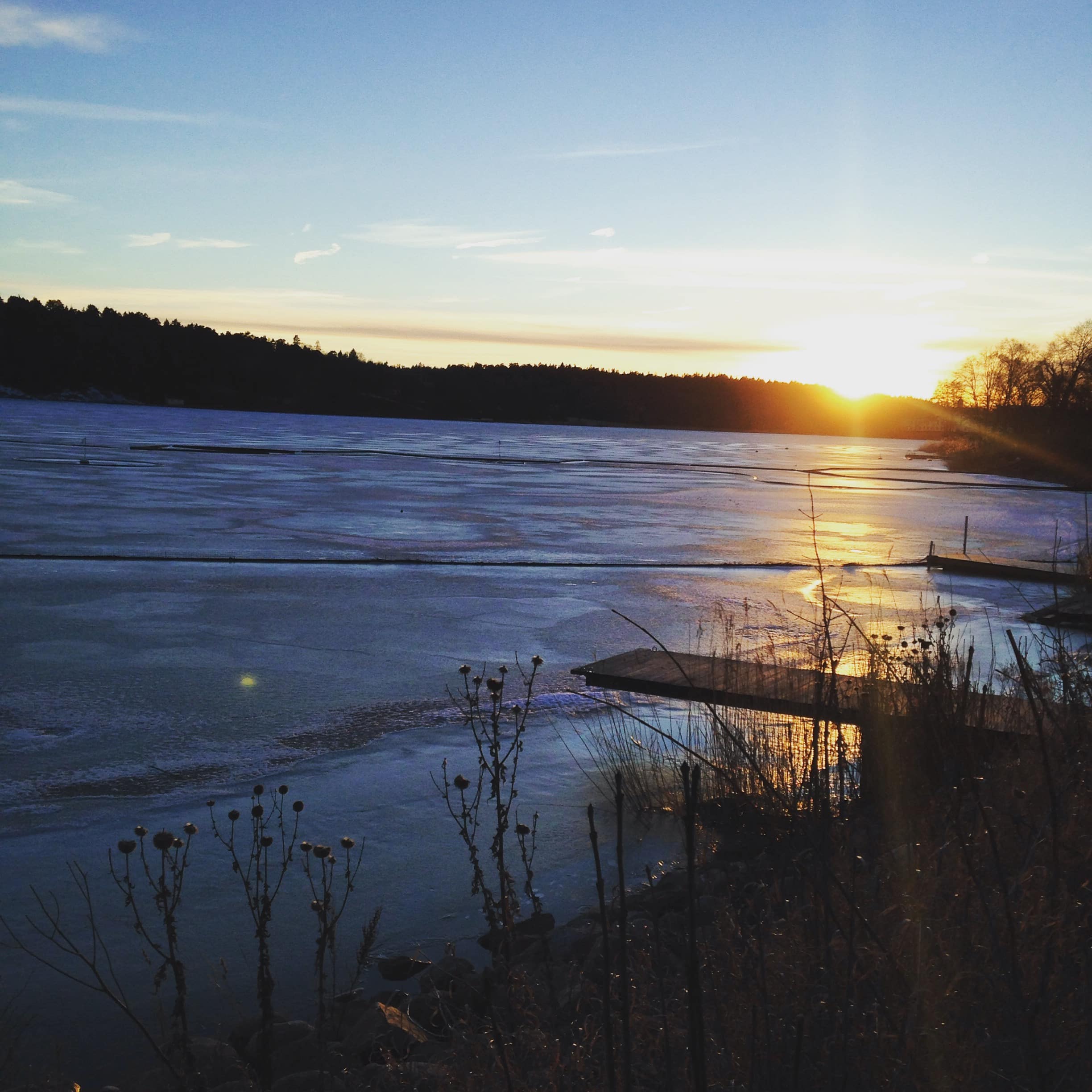 Lac gelé, Stockholm en hiver
