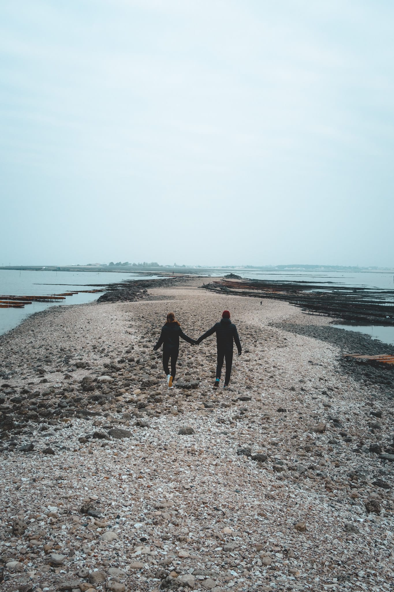 Une drôle d'ambiance sur la pointe de la fumée à Fouras