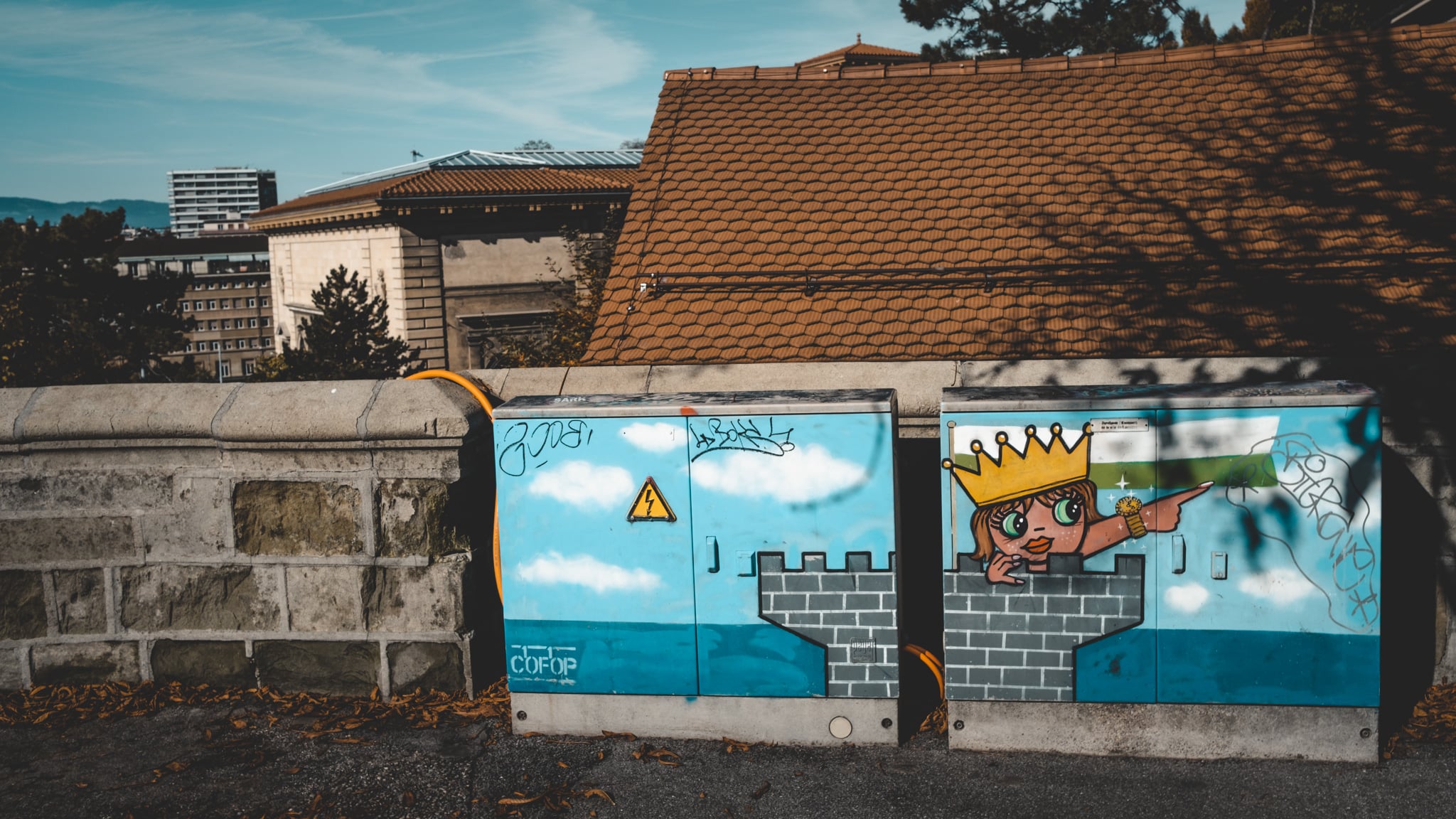 Princesse qui nous montre le guet de Lausanne