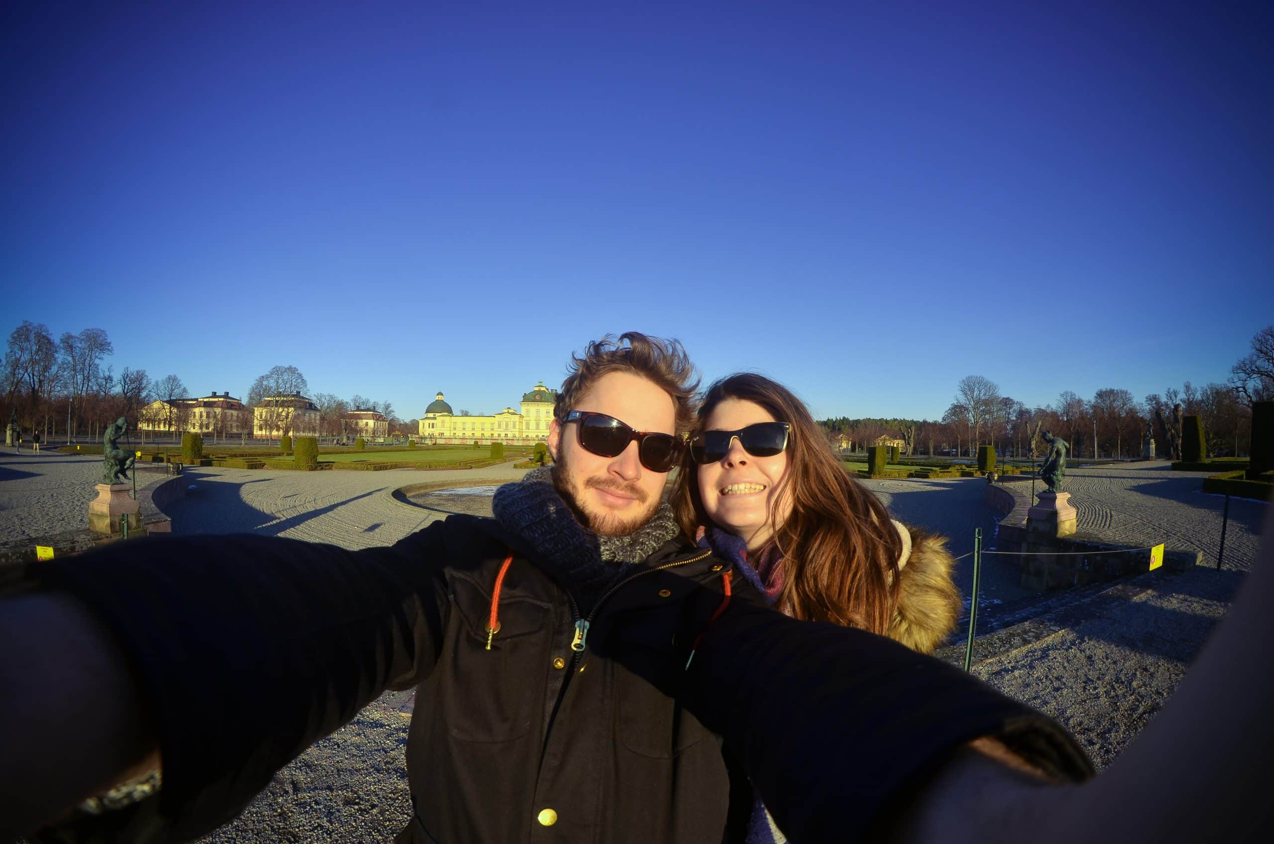 Les paresseux curieux au chateau de Drottningholm