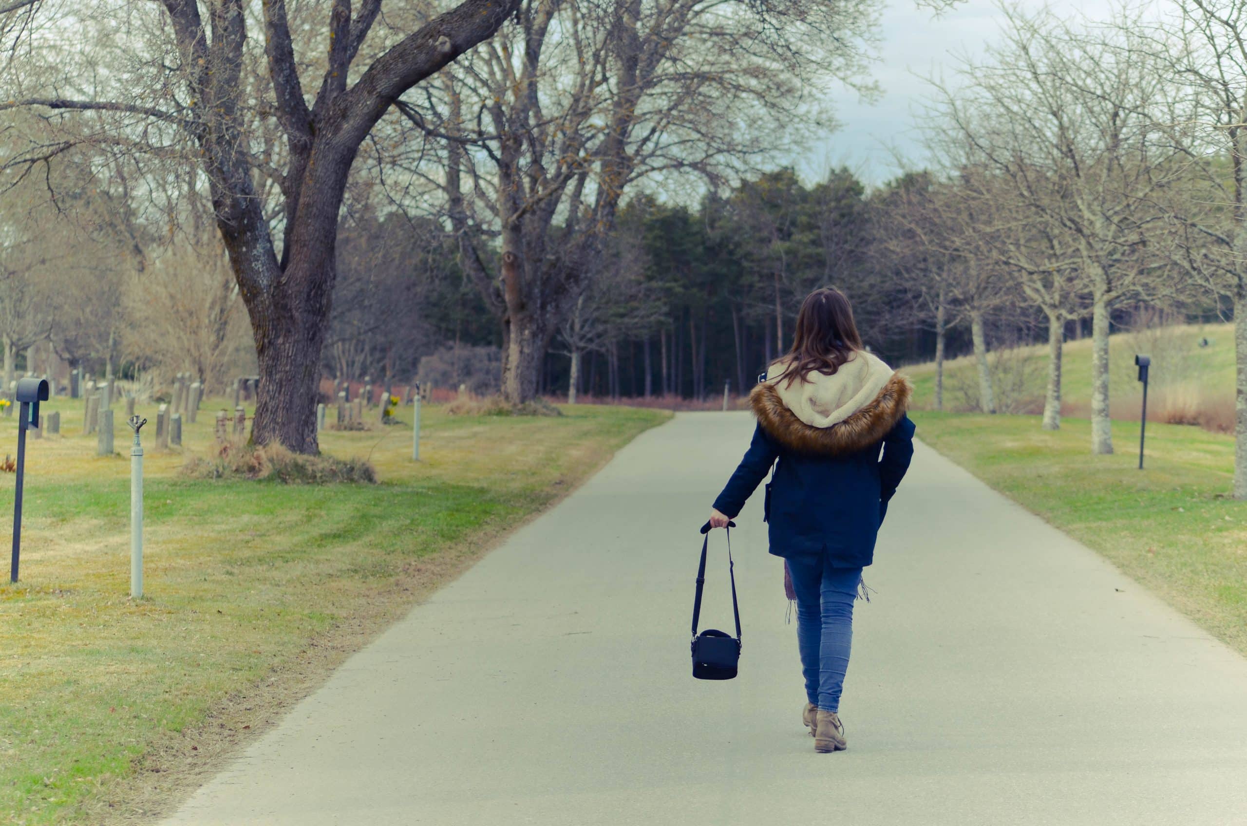 Elisa au cimetière des pins de Stockholm