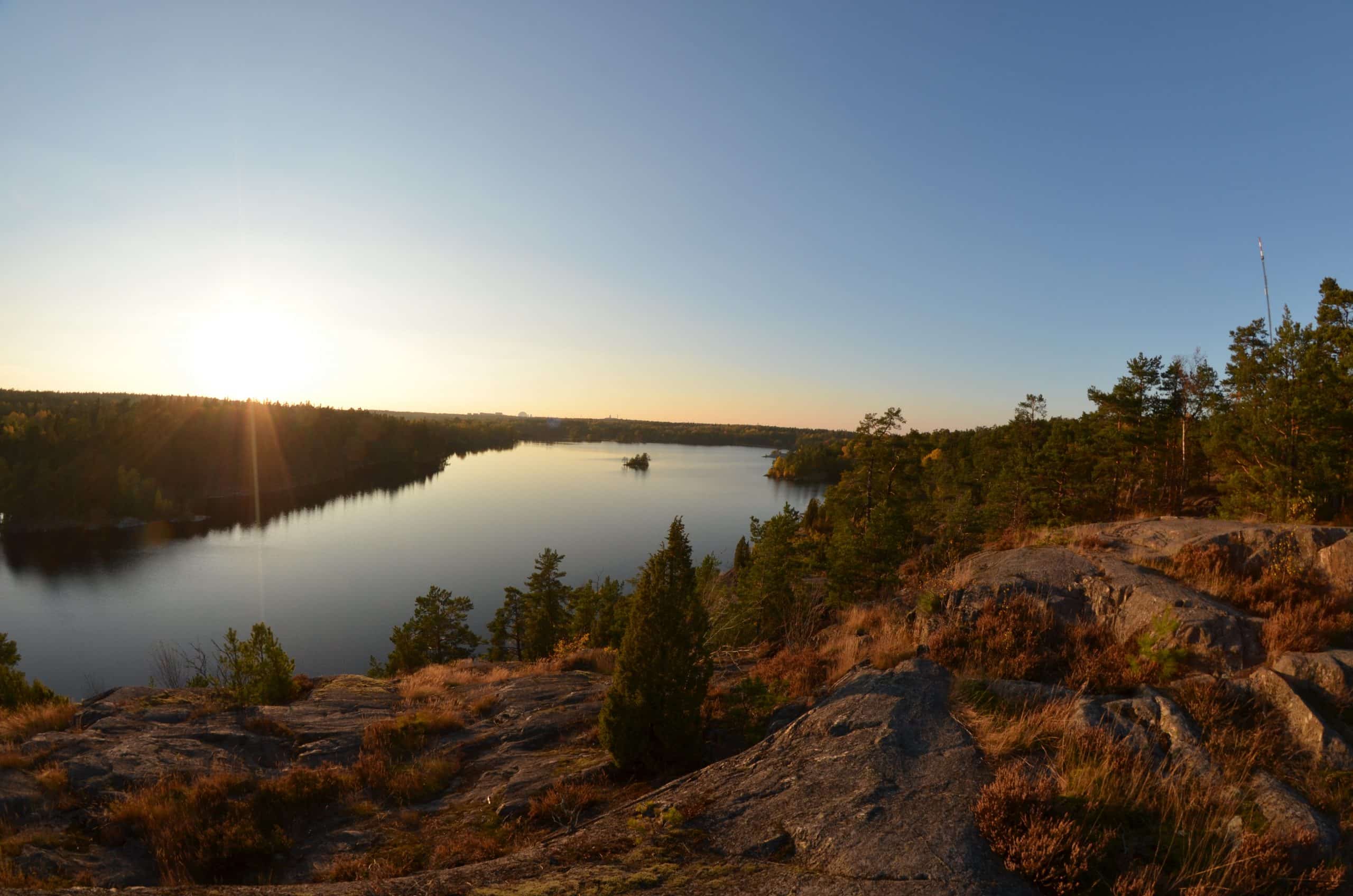 Vue sur un des lacs de Nacka