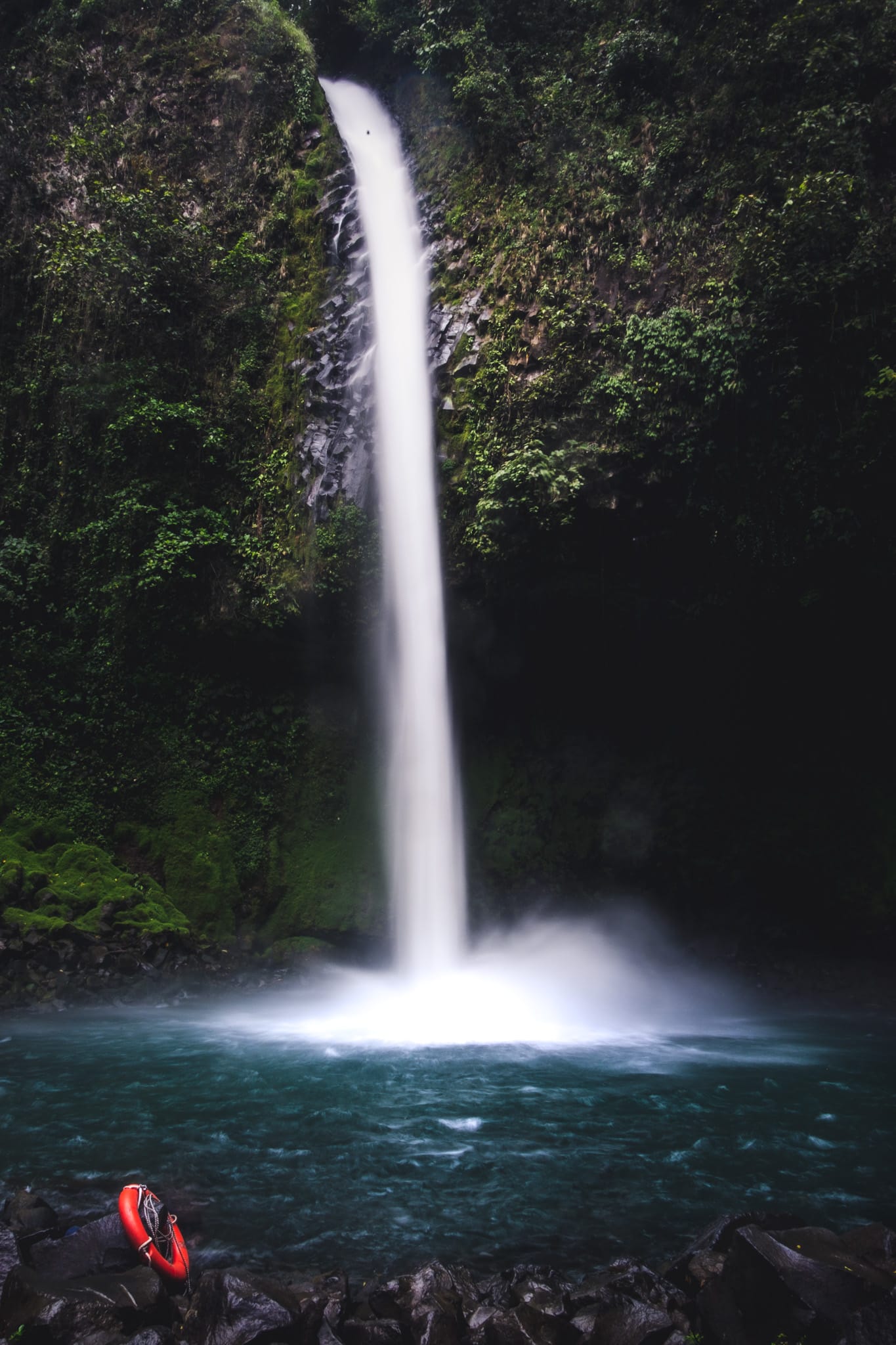 Pose longue cascade, La Fortuna, Costa Rica