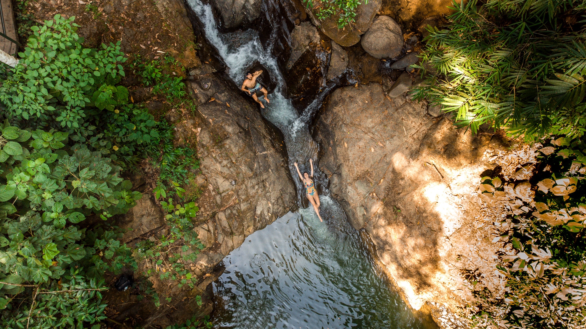 Les Mimis à la Cascada Verde, Uvita