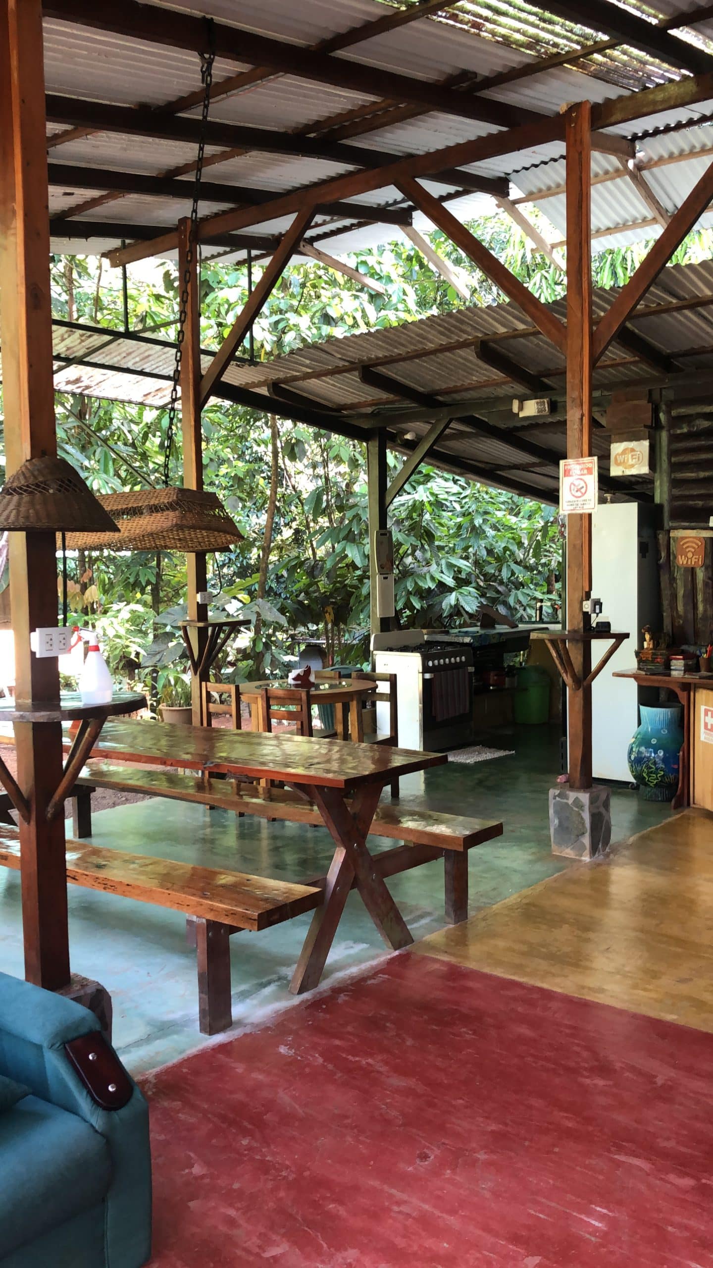 Espaces communs Mohagine, Drake Bay, Corcovado