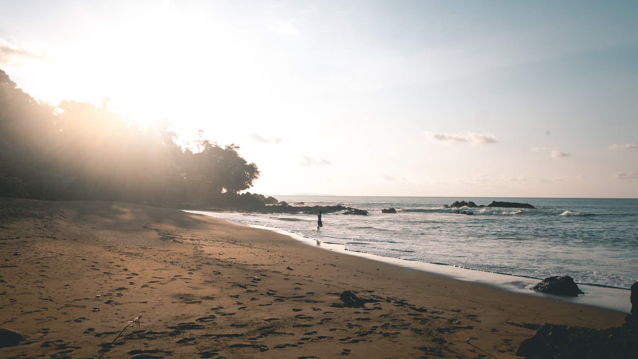 Coucher de soleil a Drake bay
