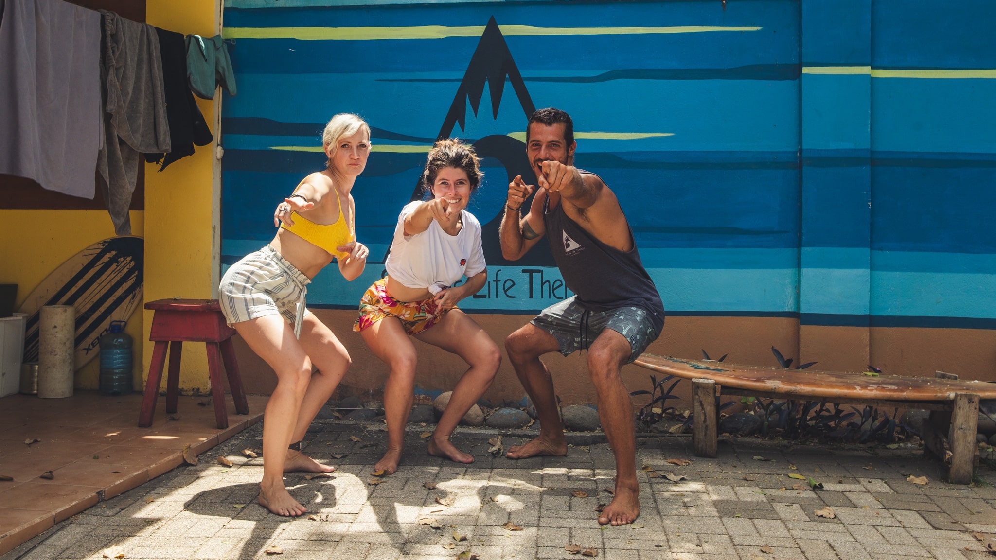 famille de surfeur à tamarindo