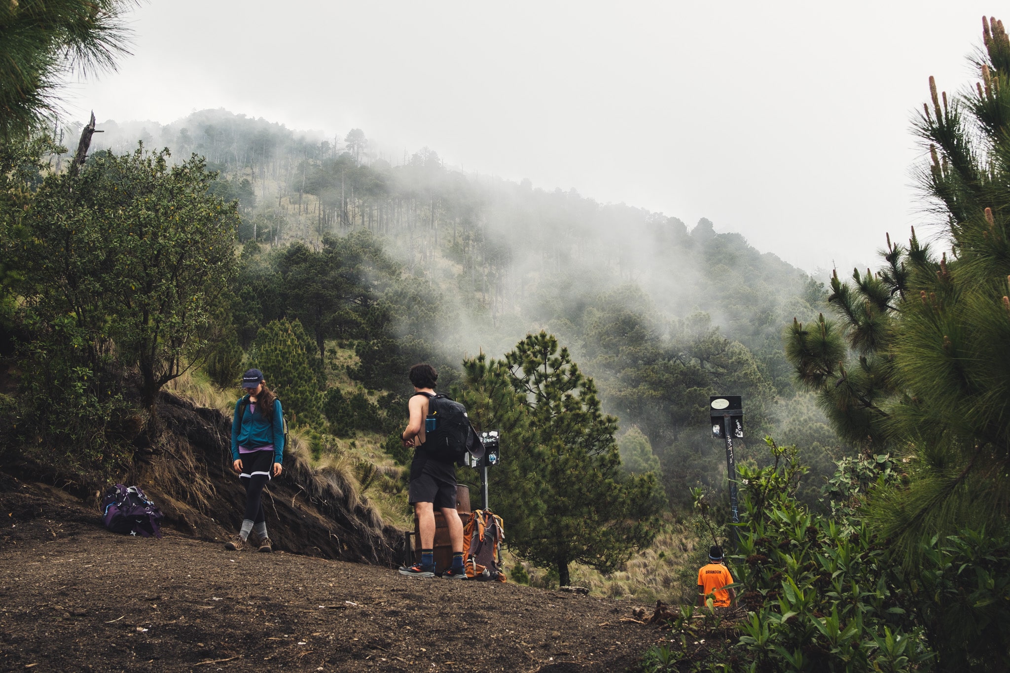 Presque fini de grimper volcan acatenango