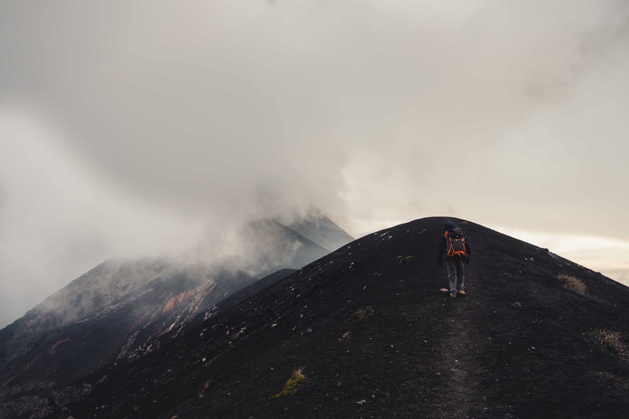 en direction du volcan Fuego