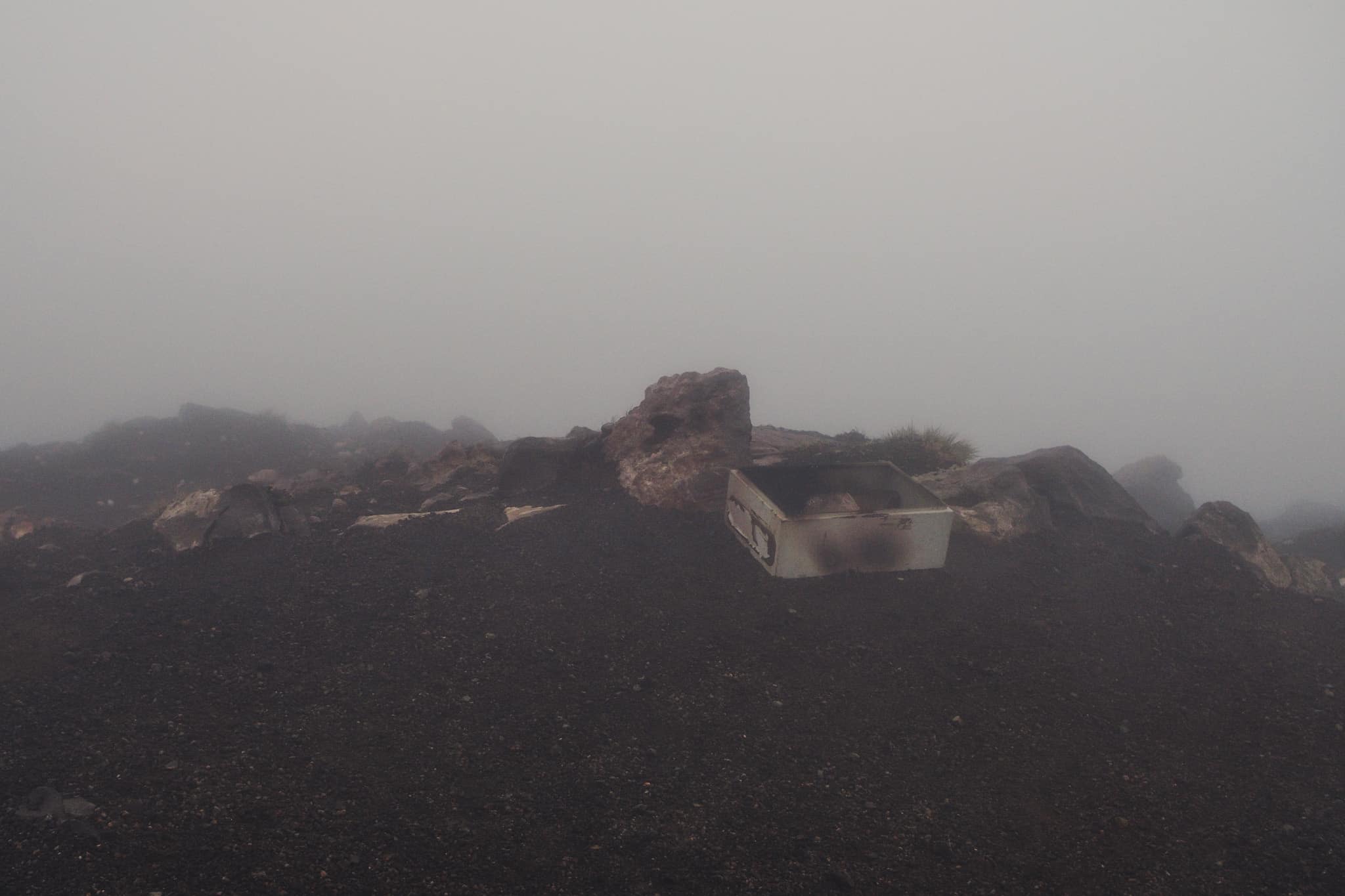 desertique en haut du volcan