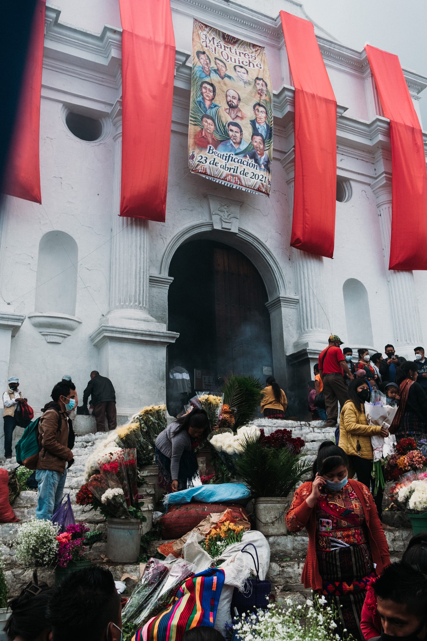 fleuriste du marché de chichi que faire au lac atitlan