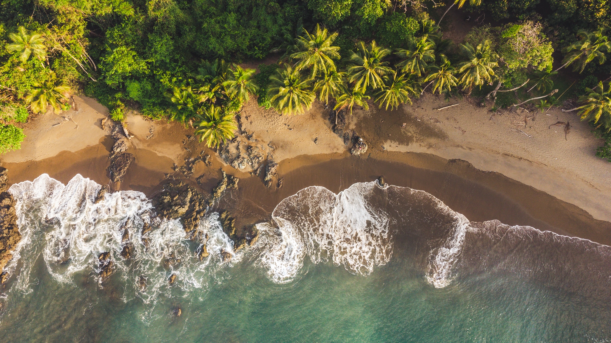 vue en drone du corcovado