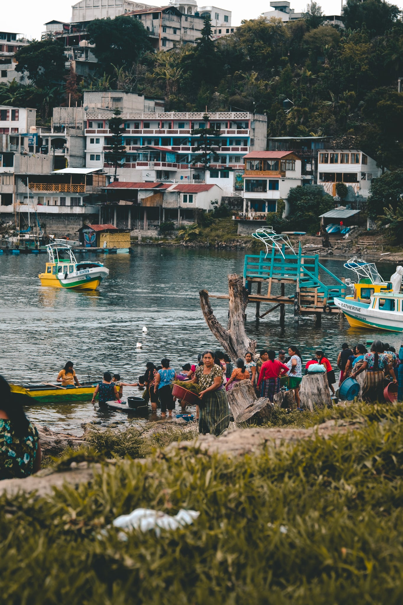 scène de vie lac atitlan