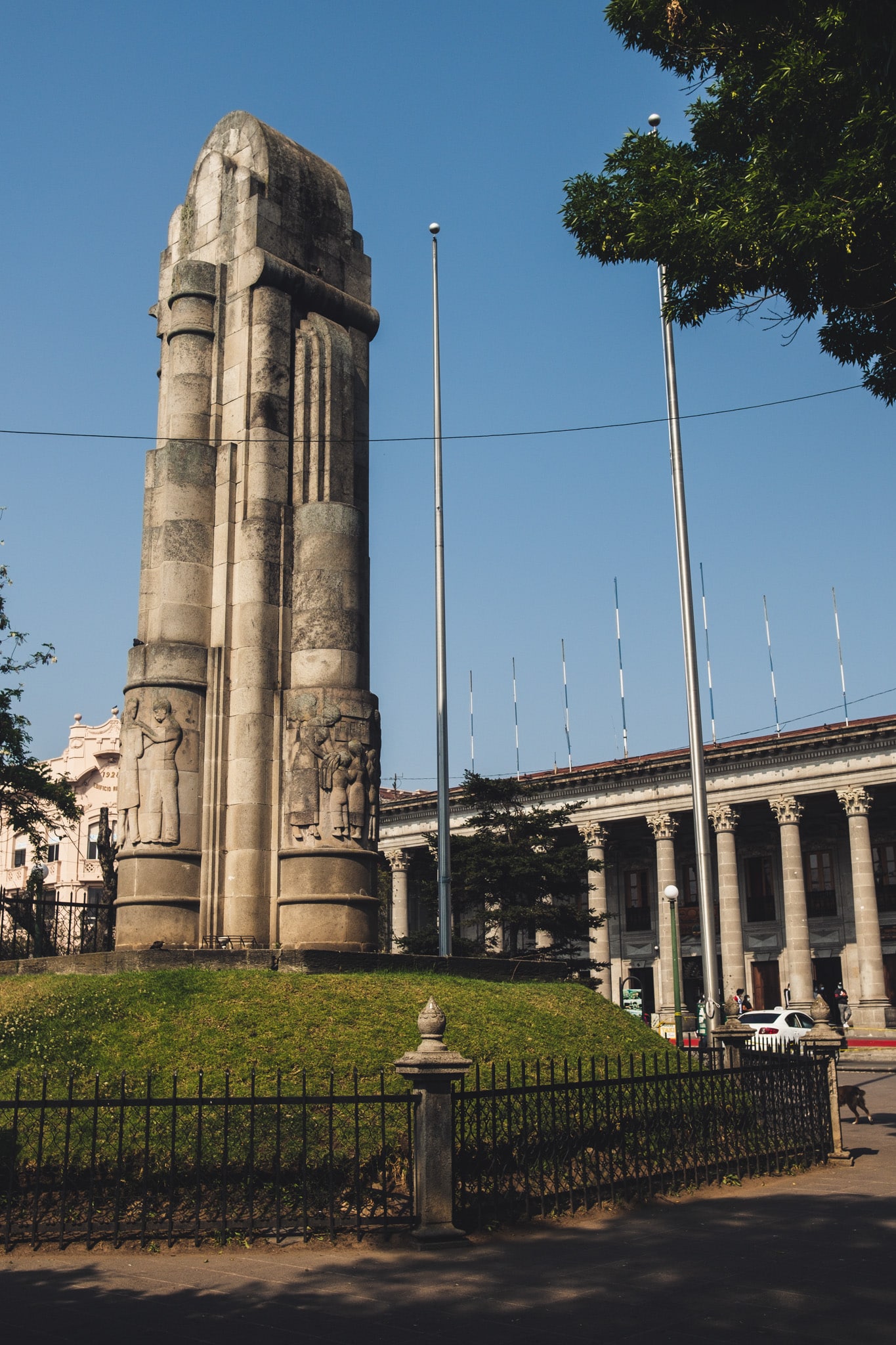 La plaza centrale de quezaltenango