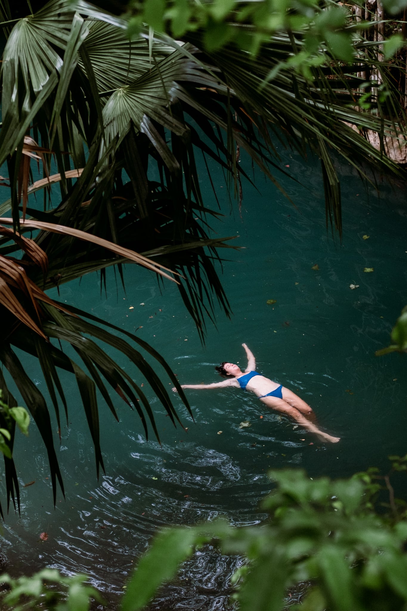 flotter en cenote