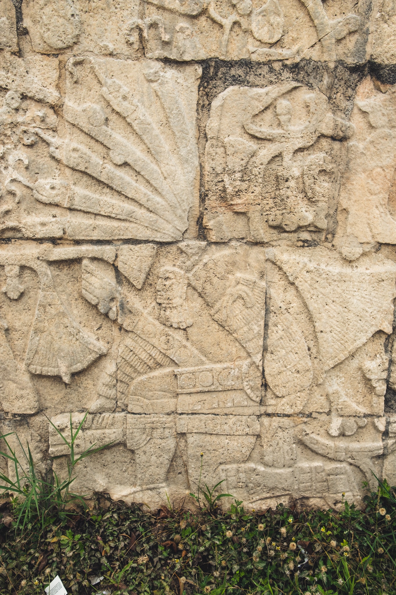 détails bas reliefs chichen itza