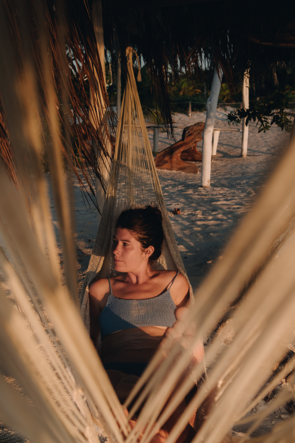 Sunset dans les hamacs de Holbox