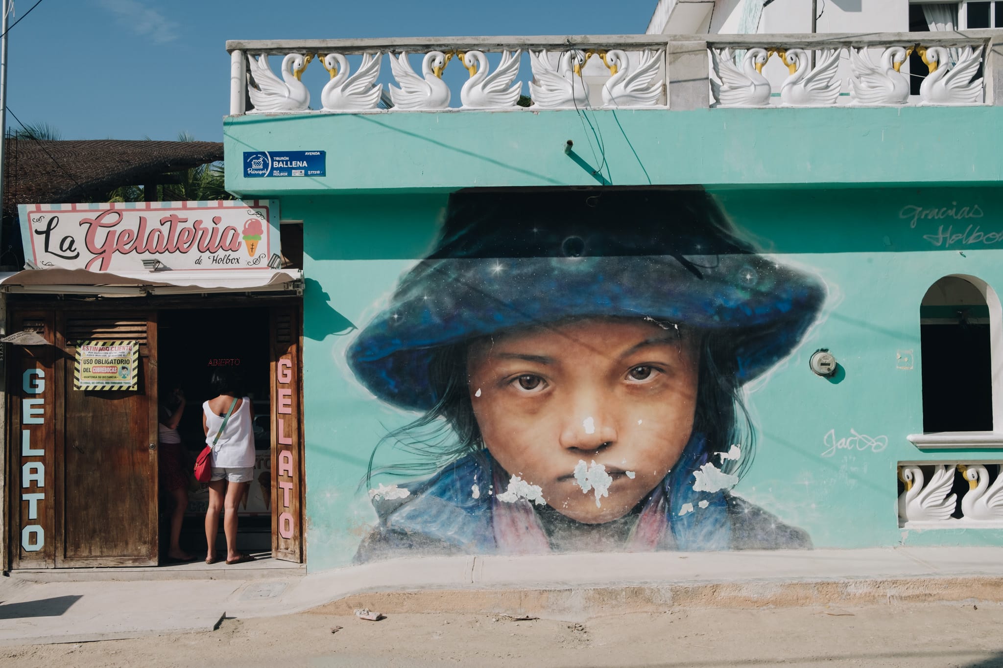Graffiti à Holbox