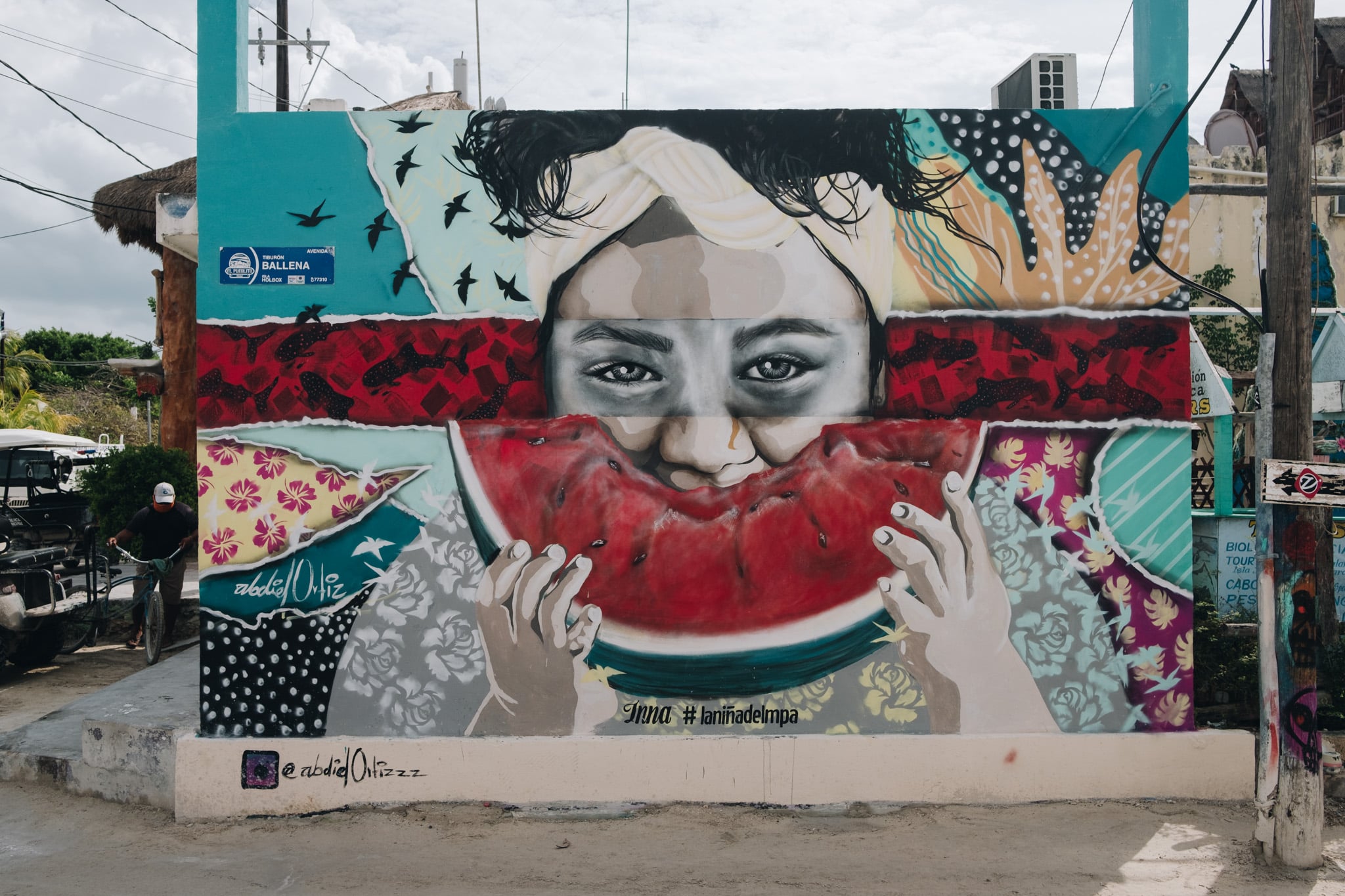 on a adoré : le street art à Holbox