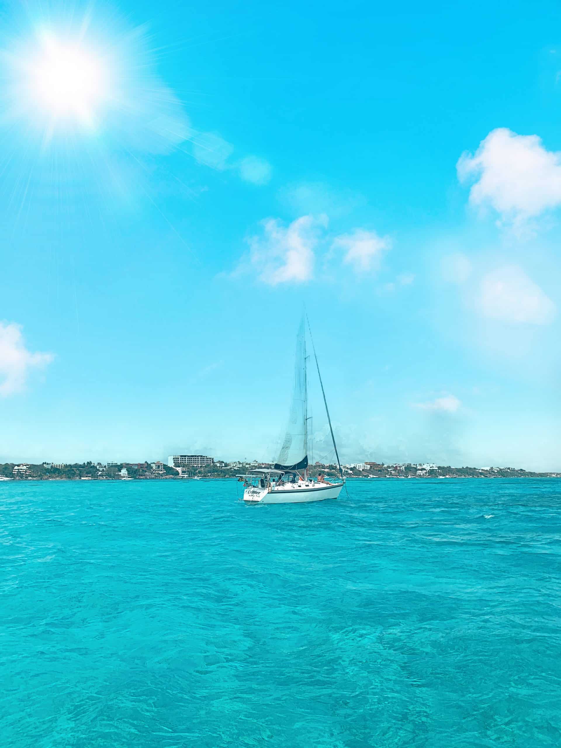 isla mujeres ou cozumel : les deux du voilier