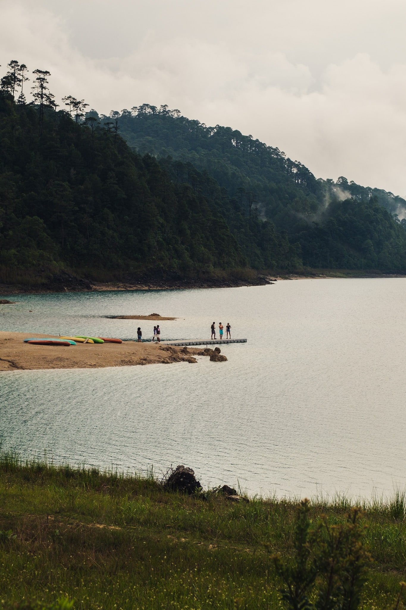 Un lac de la lagune de Montebello Chiapas