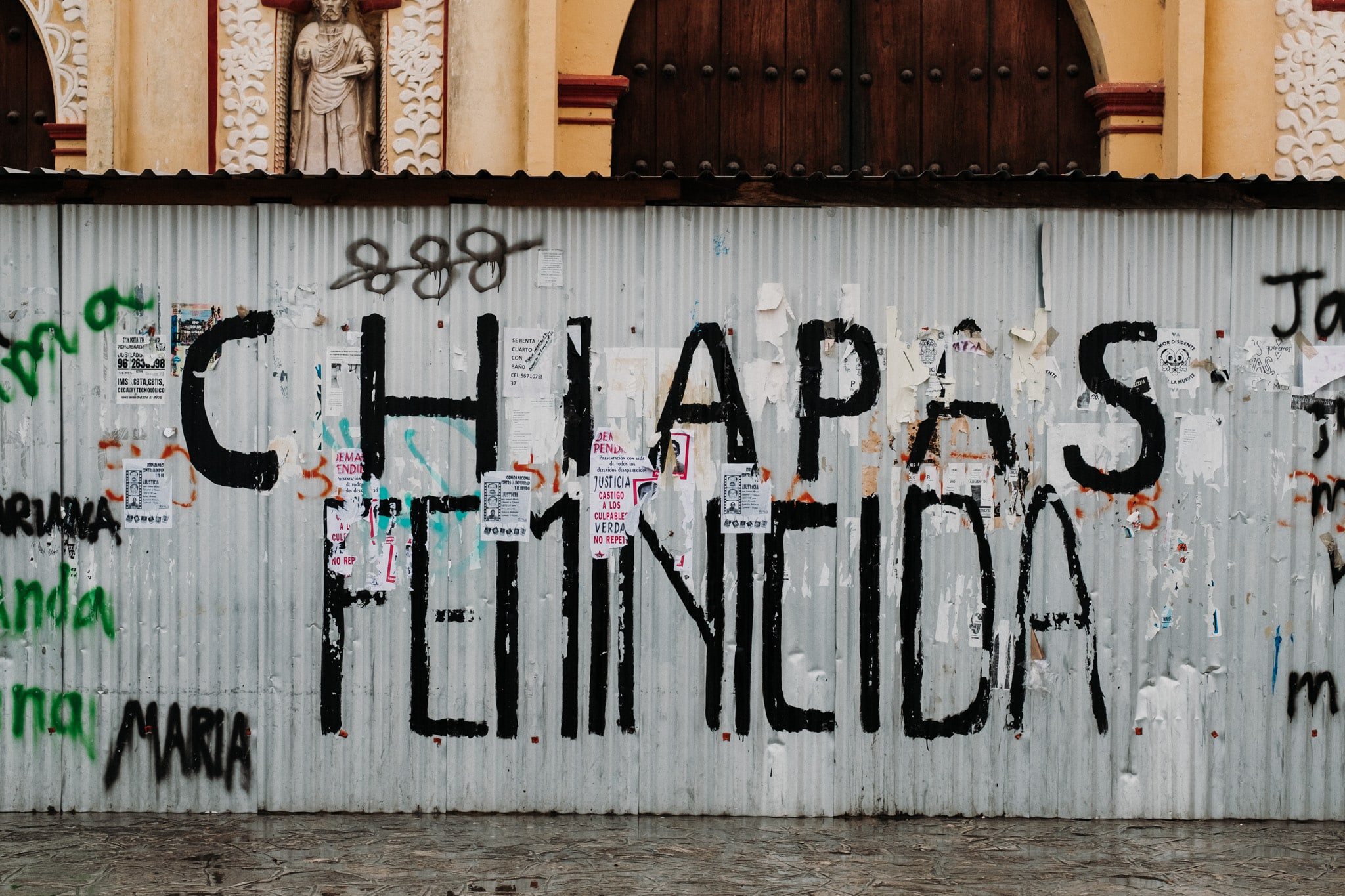 feminicida chiapas street art