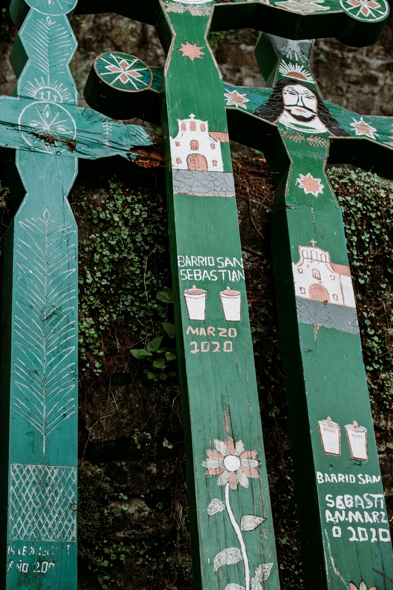 Derrière l'église de San Juan de Chamula