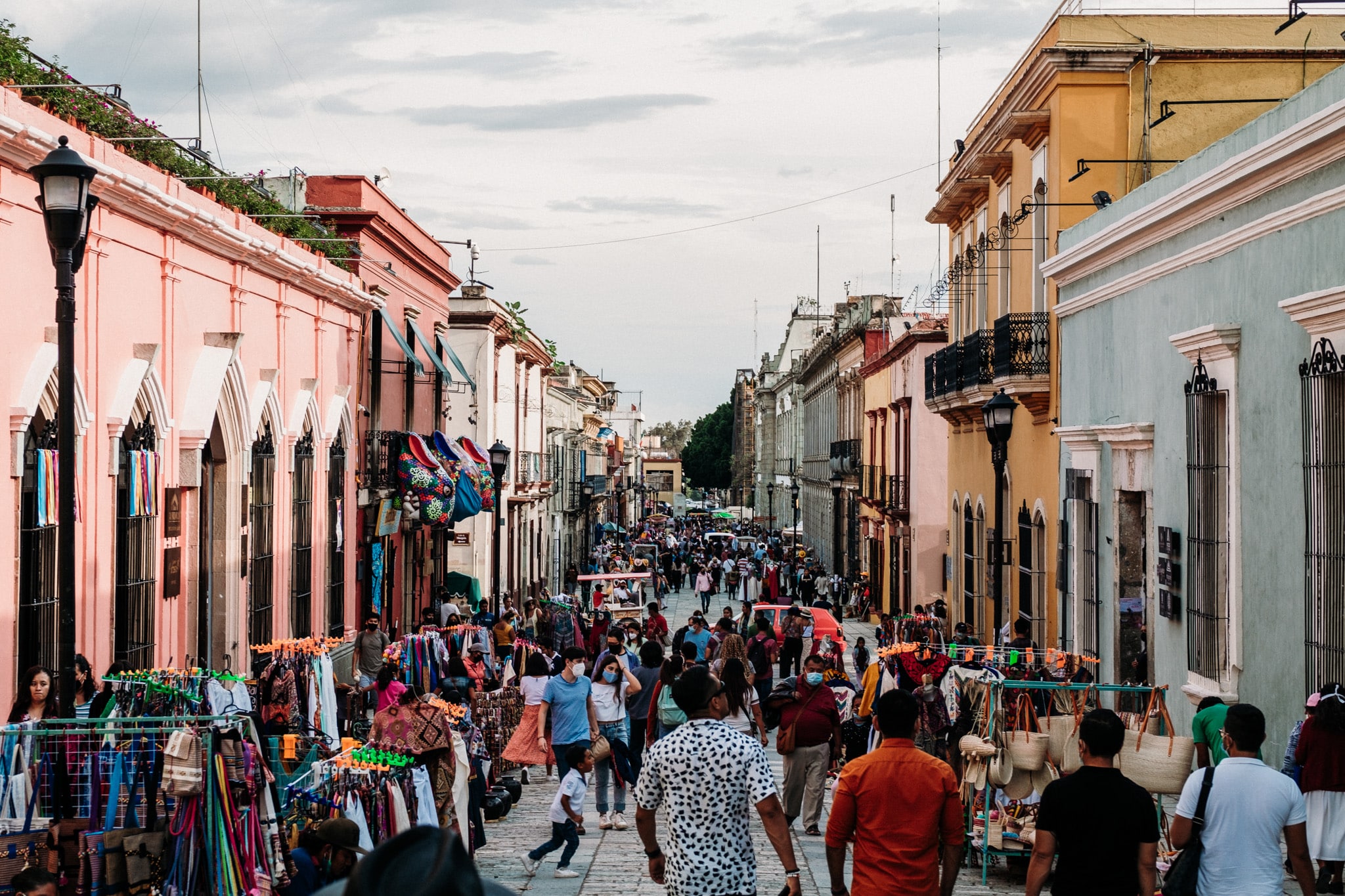 calle principale oaxaca city mexique
