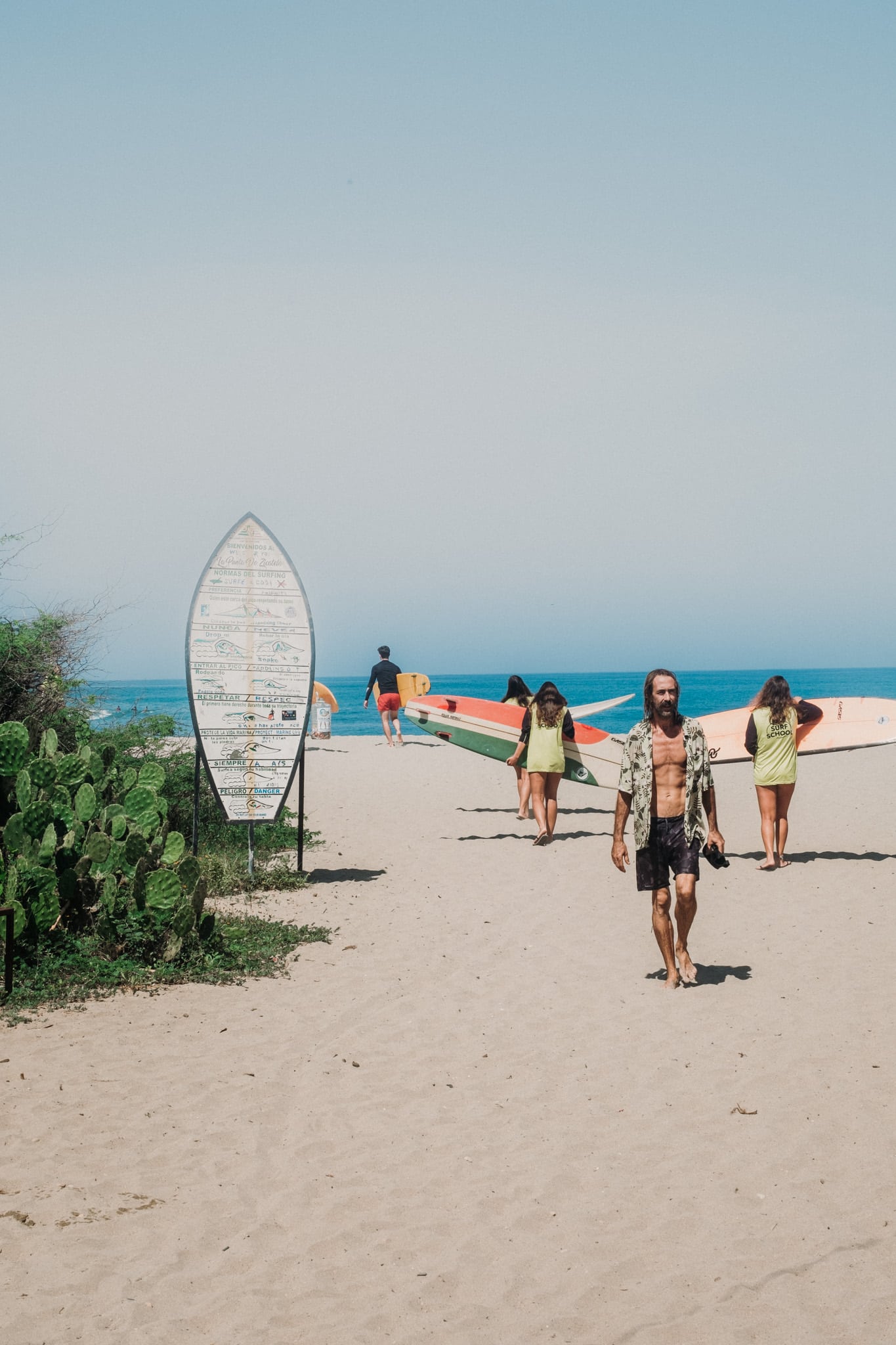 cours de surf puerto escondido mexique la punta