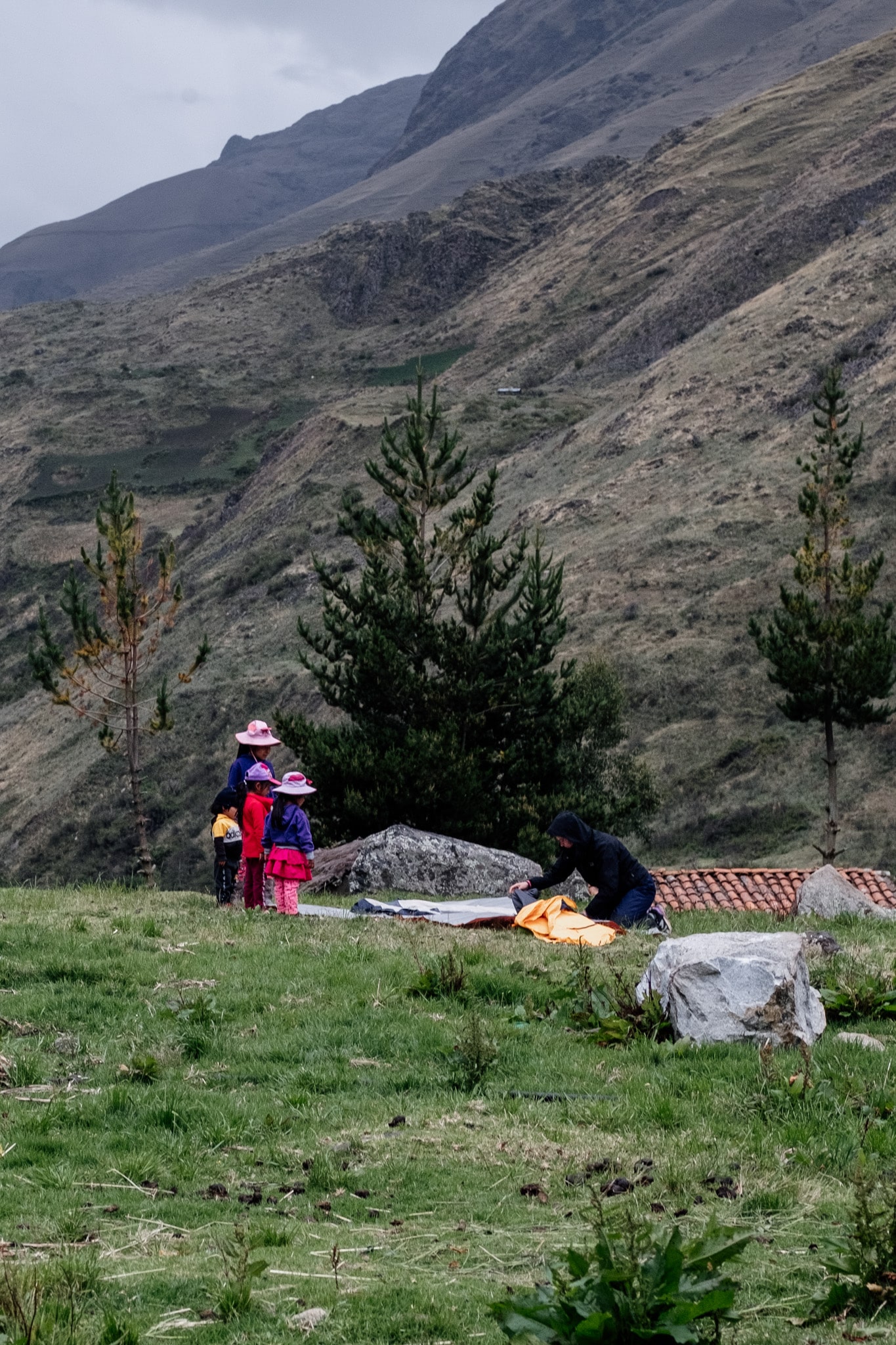 trek sous la pluie perou
