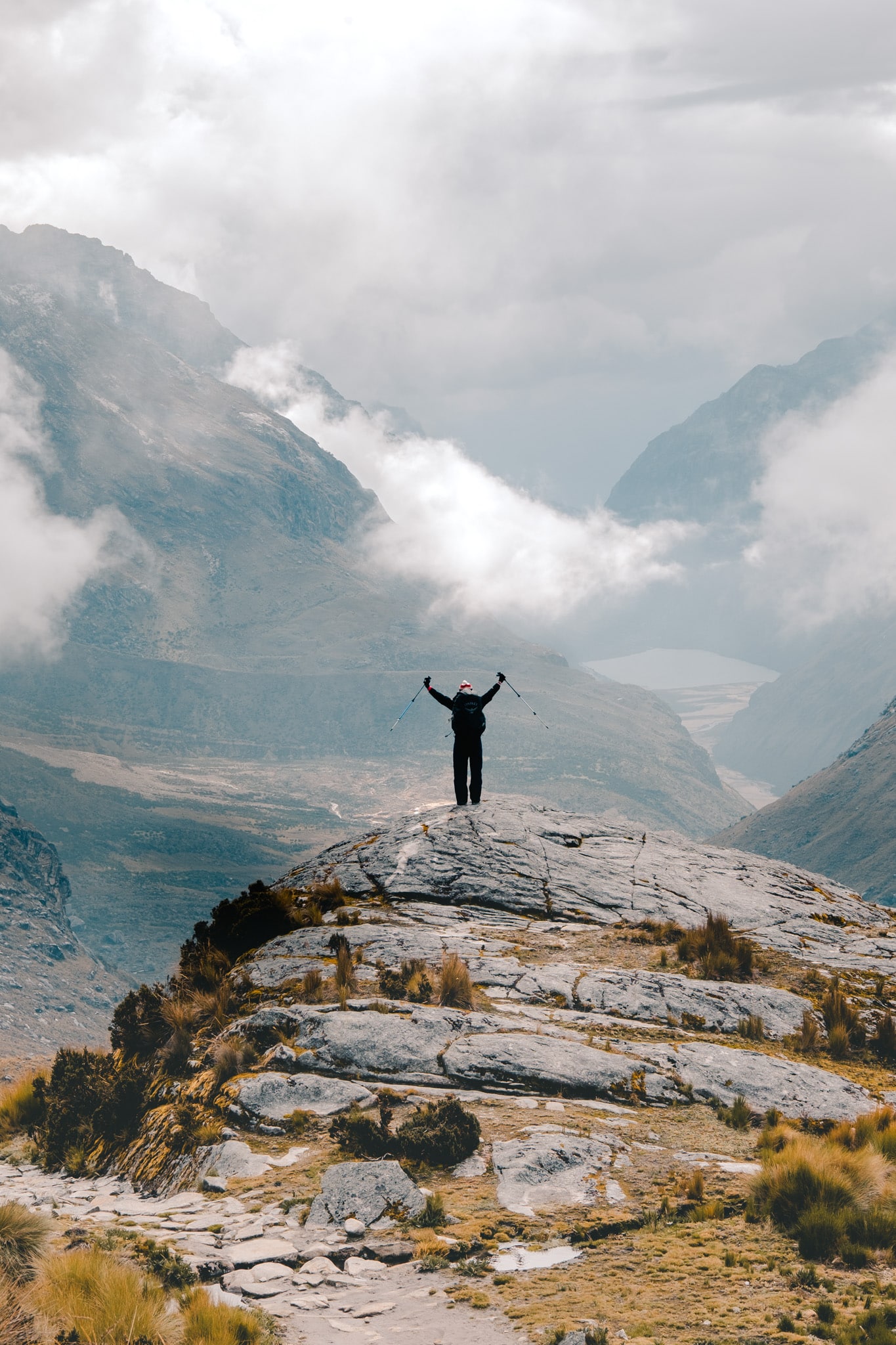 au sommet, mais bien couverts