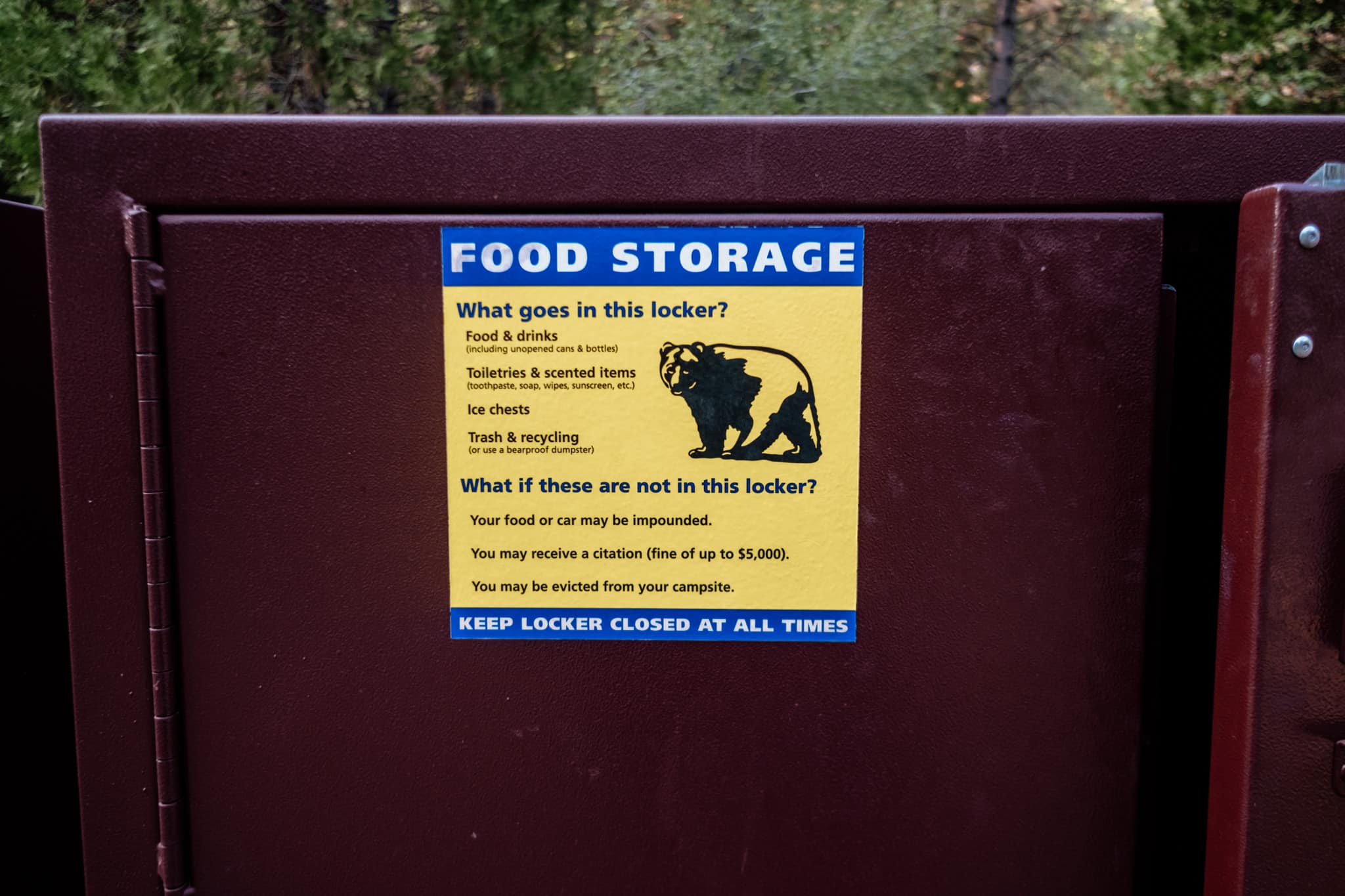 attention locker ours