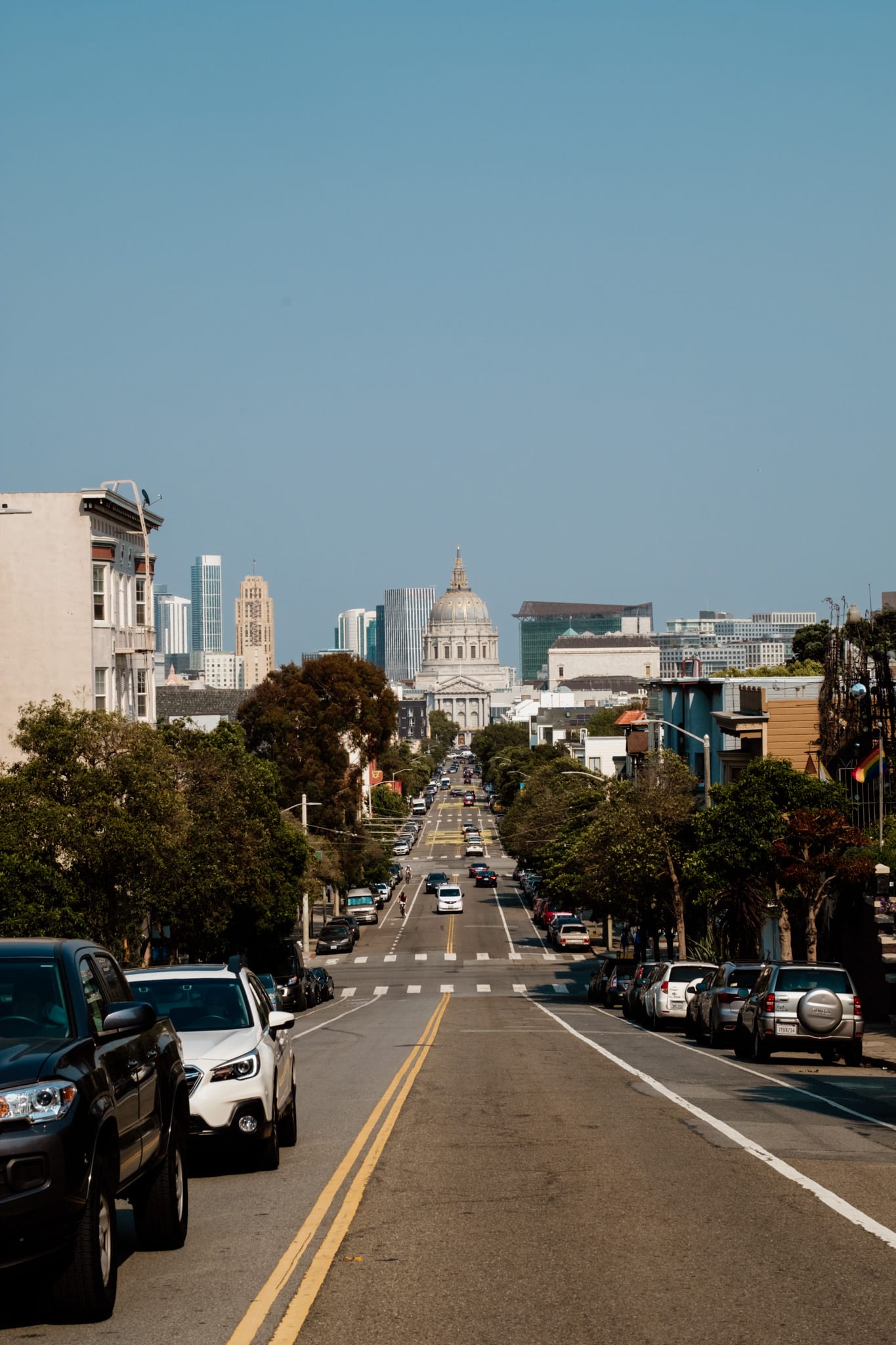 vue sur la mairie alamo square