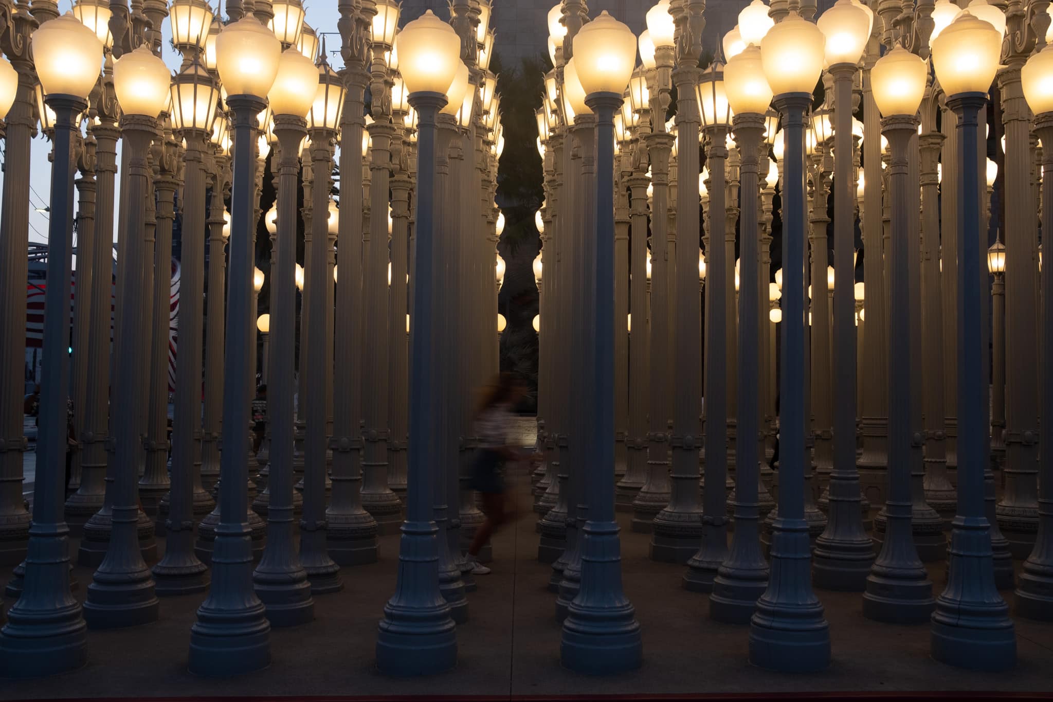 courir au milieu des lumieres la