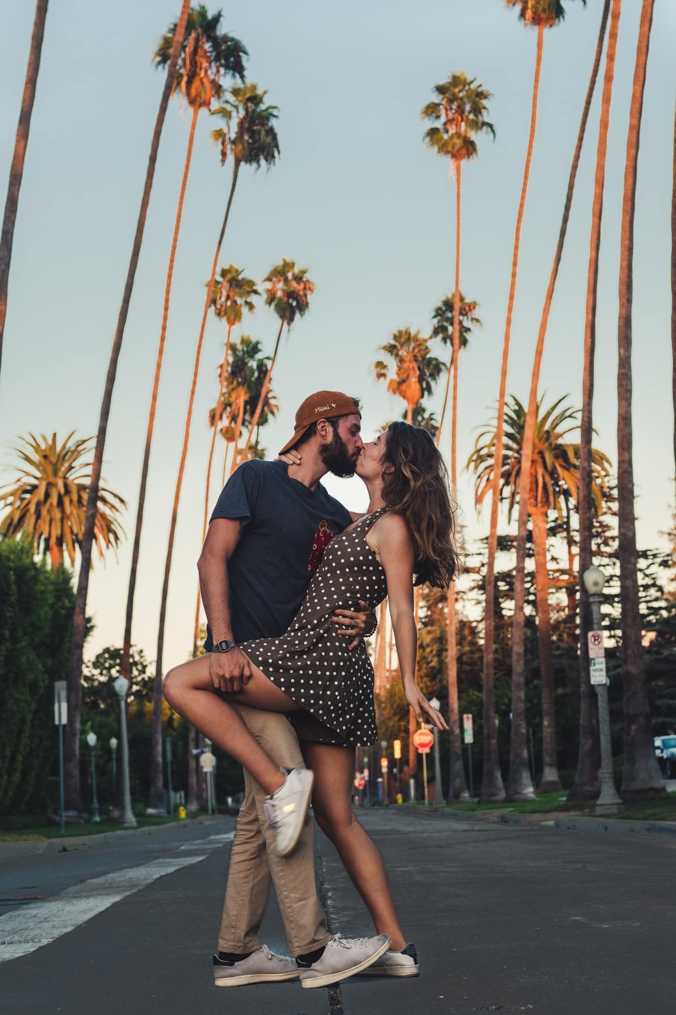 visiter los angeles et se faire un bisou