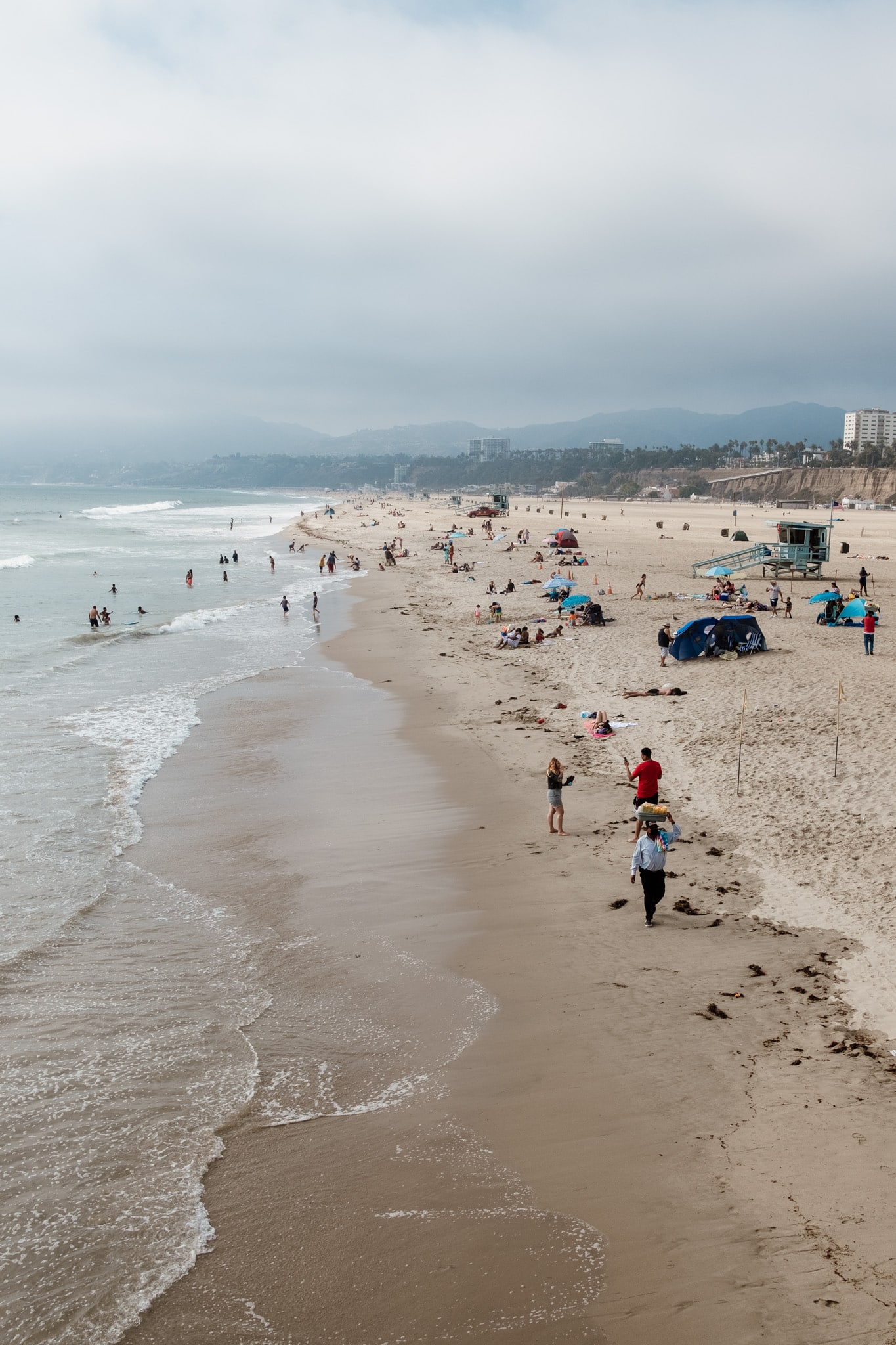 scène de plage santa monica los angeles