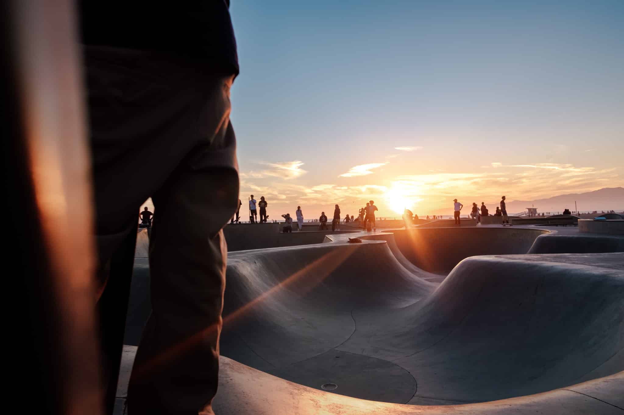 coucher de soleil venice beach