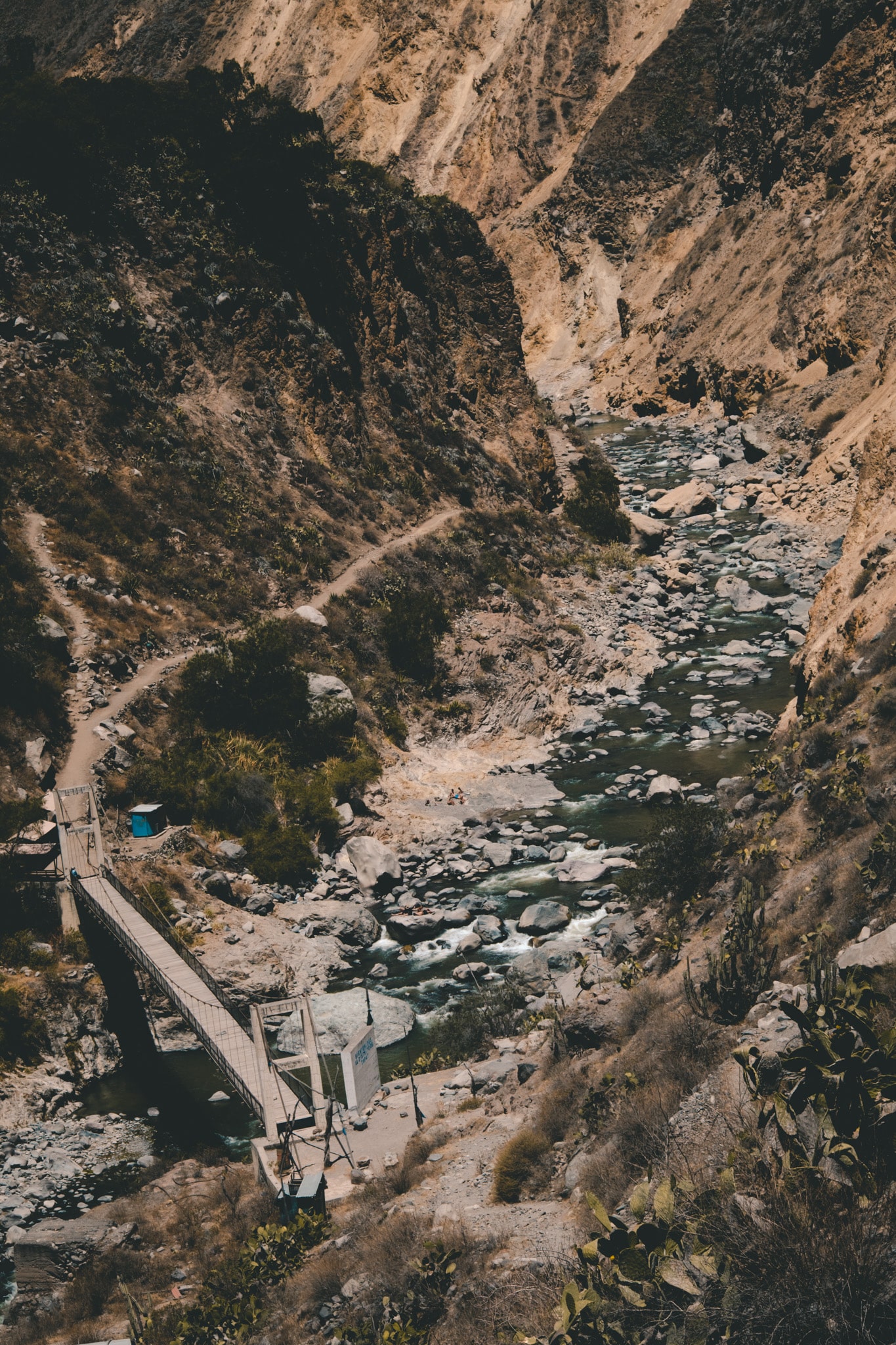 fin de la descente canyon de colca