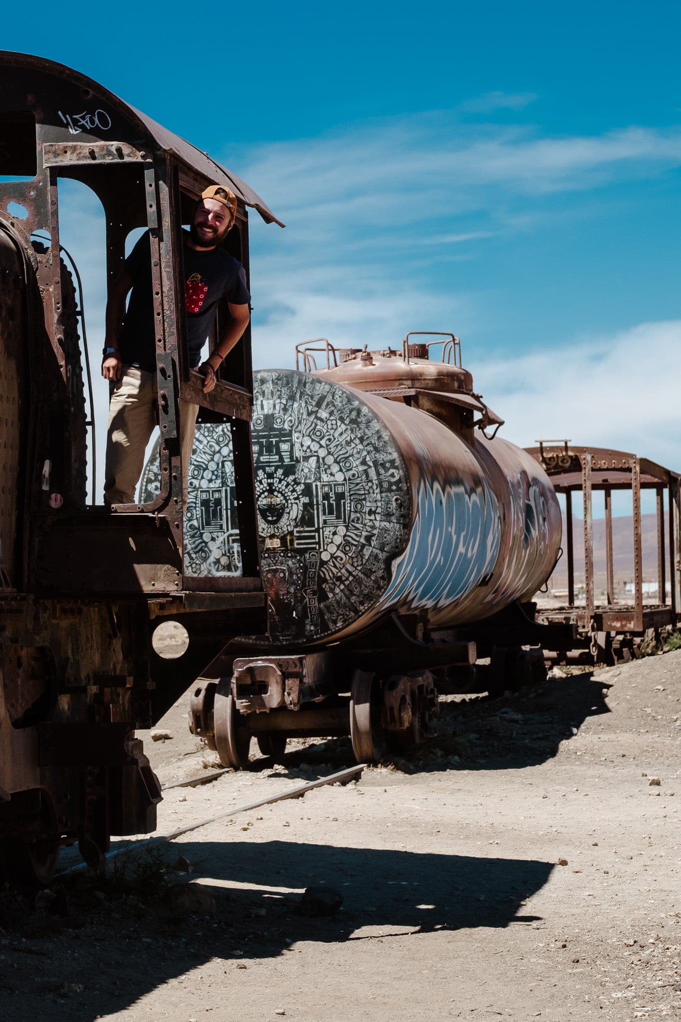 street art train visiter salar uyuni