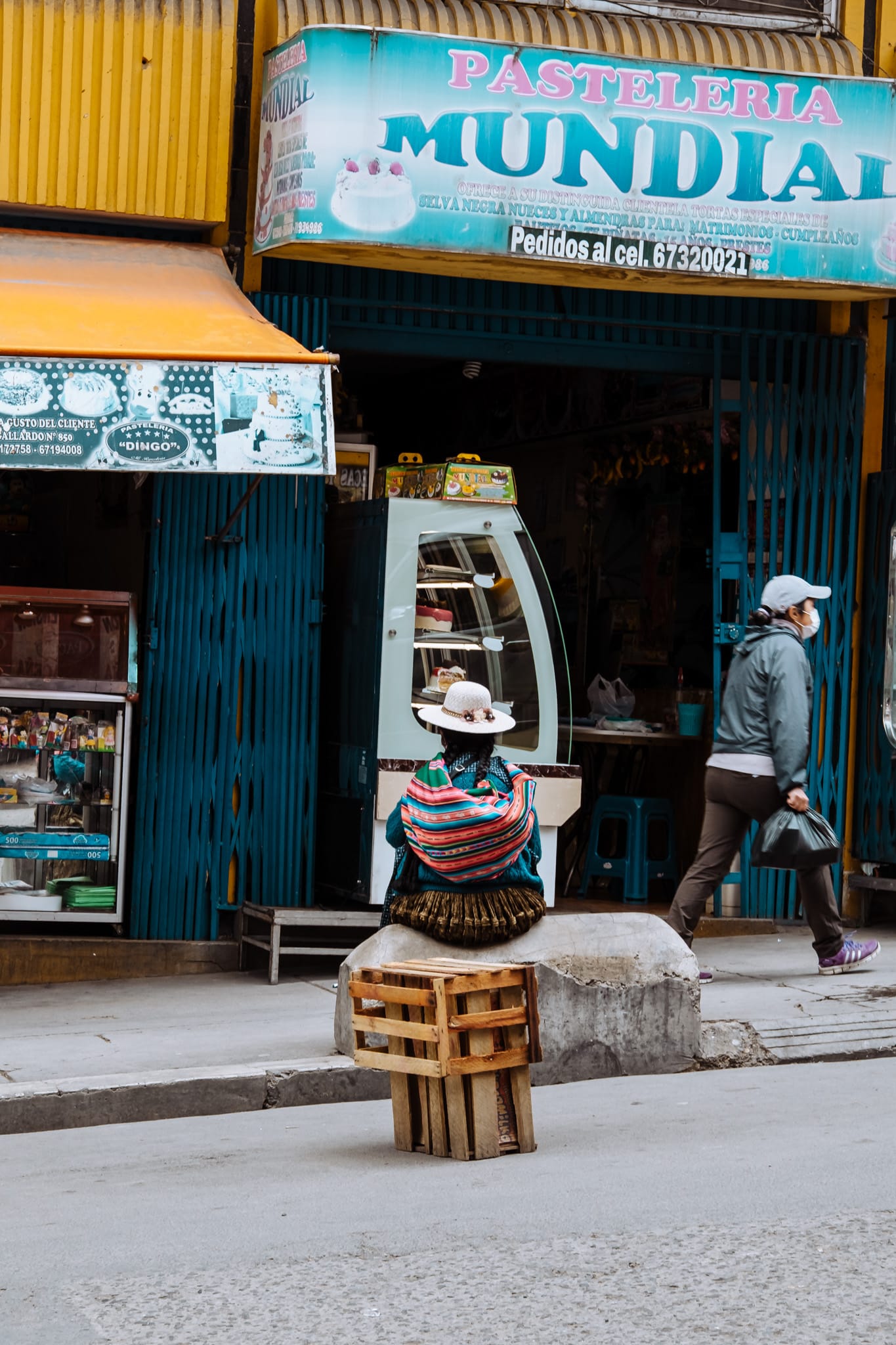 scène de rue la paz bolivie