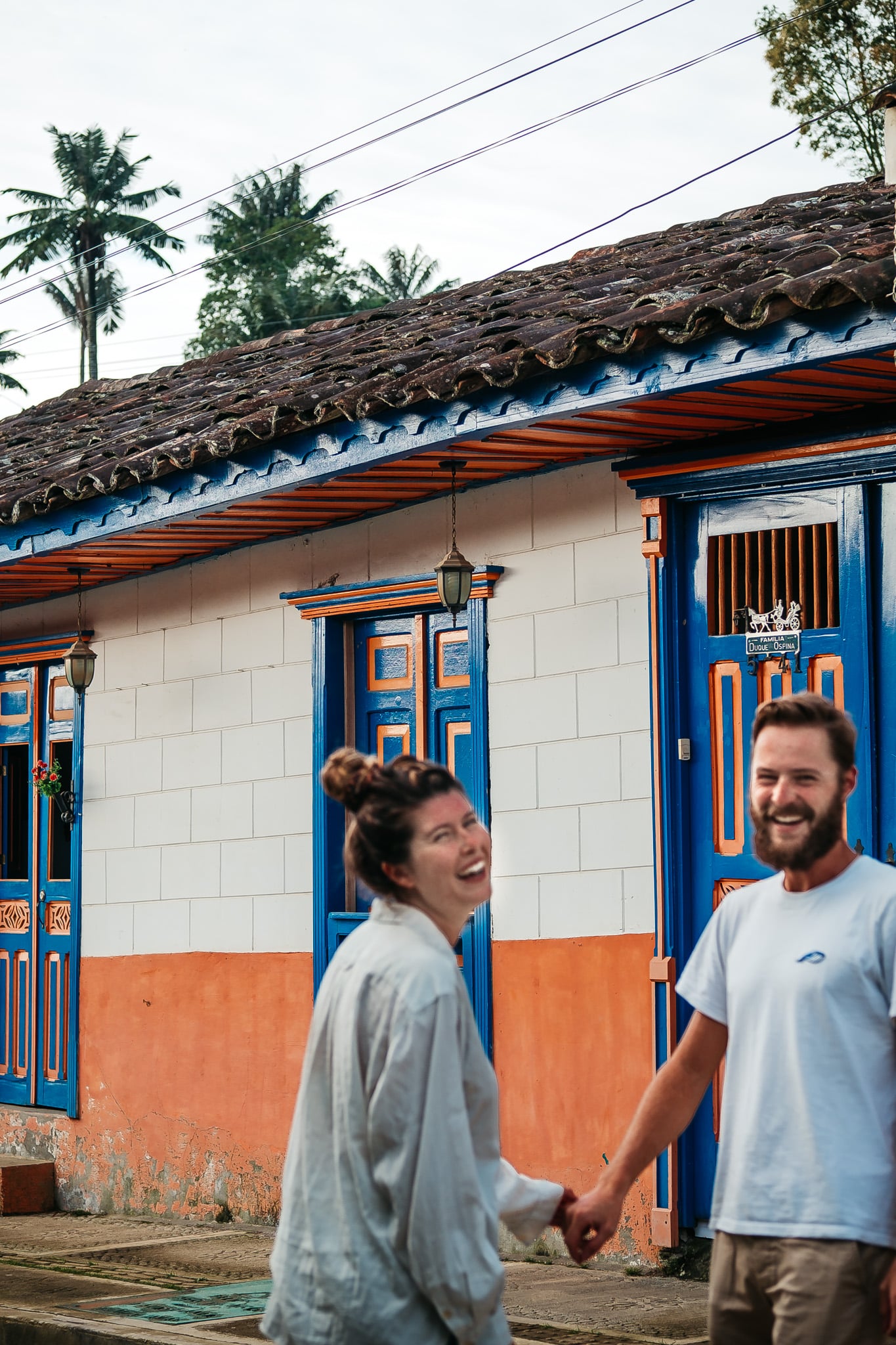 couple shot salento colombie