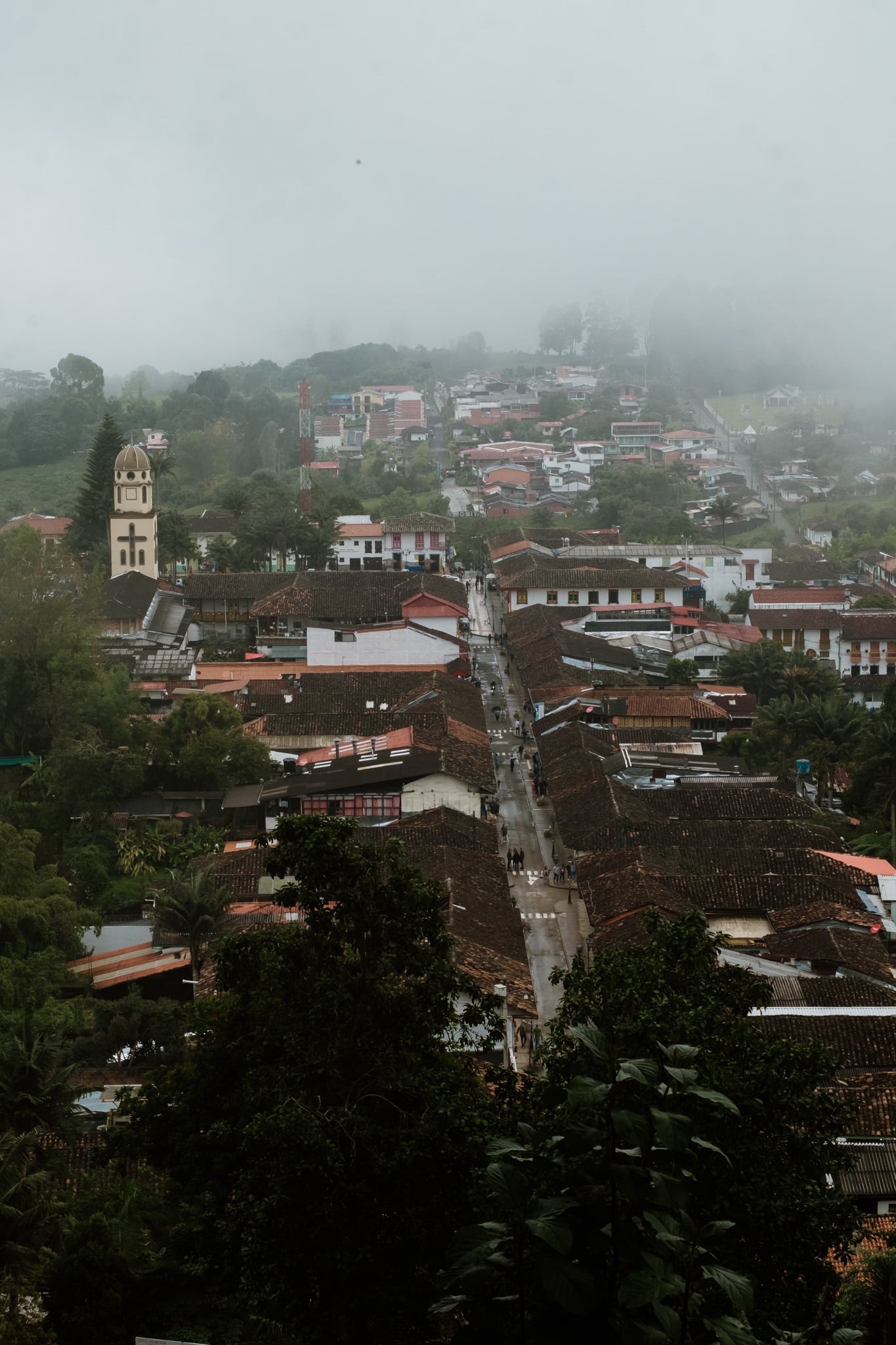 vue mirador salento nuages
