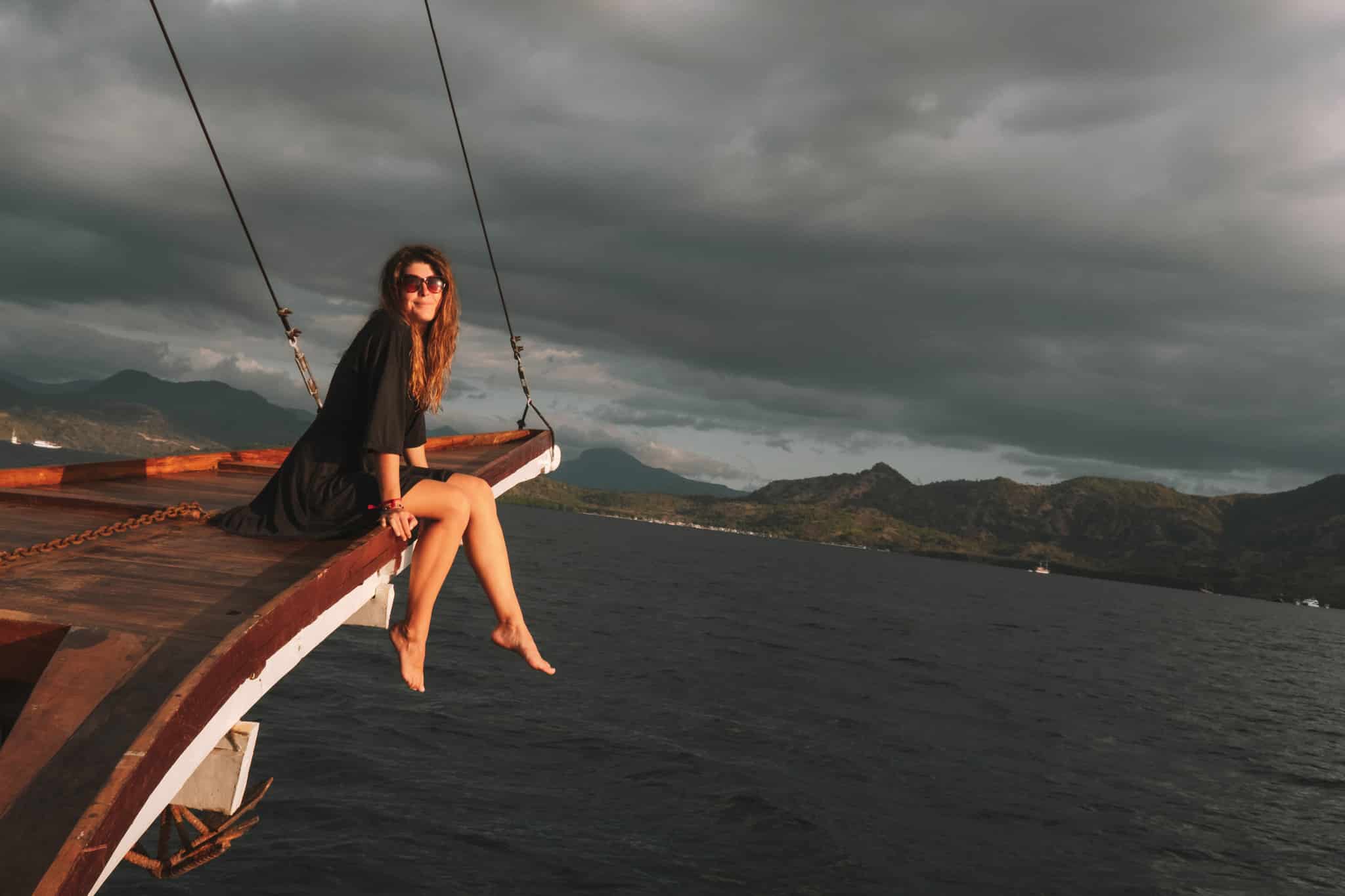 pont du bateau komodo indonesie