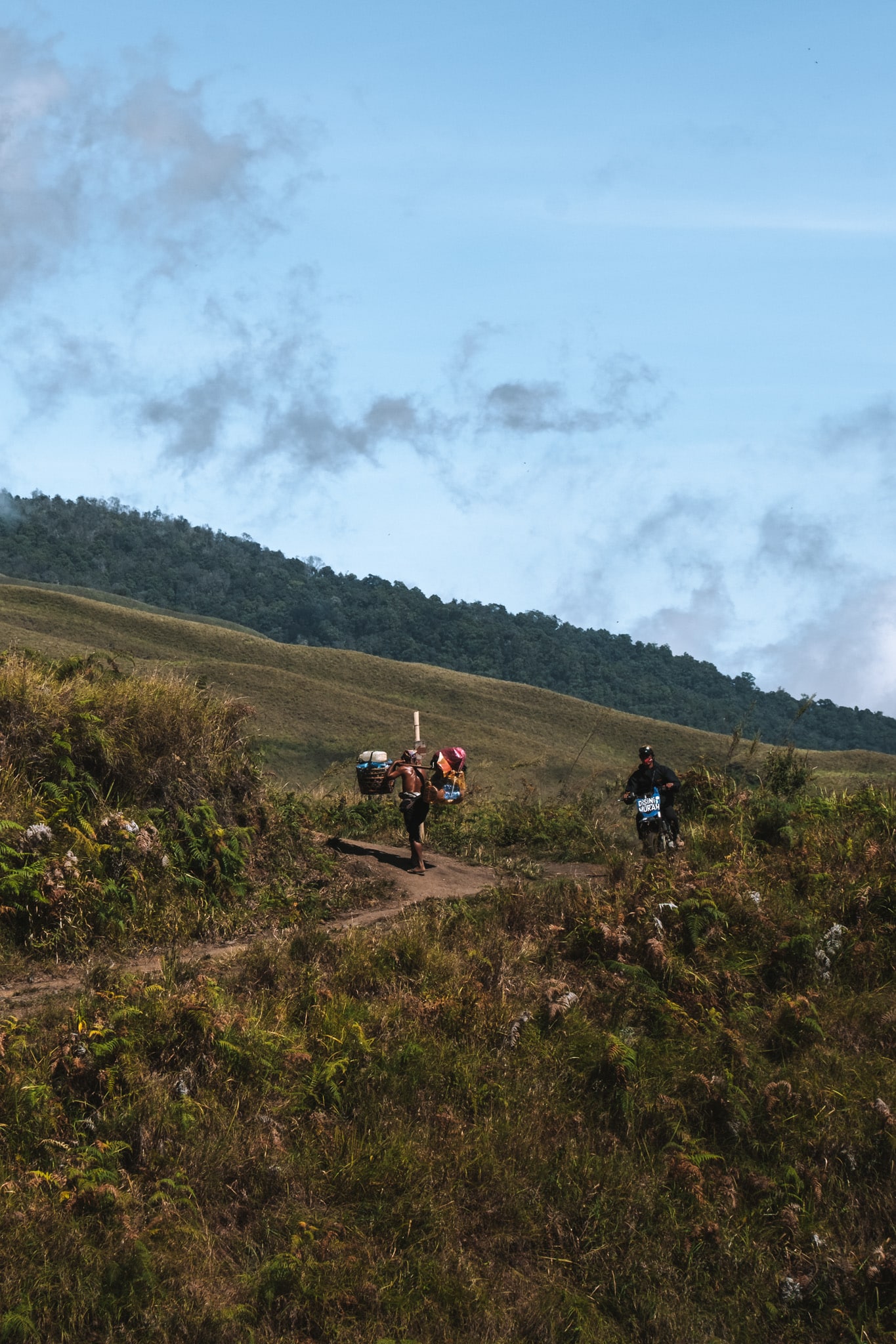 porteurs randonnee lombok