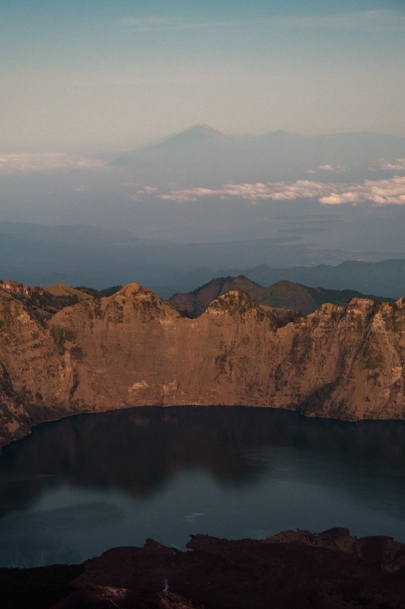 vue sur le mont batur rinjani