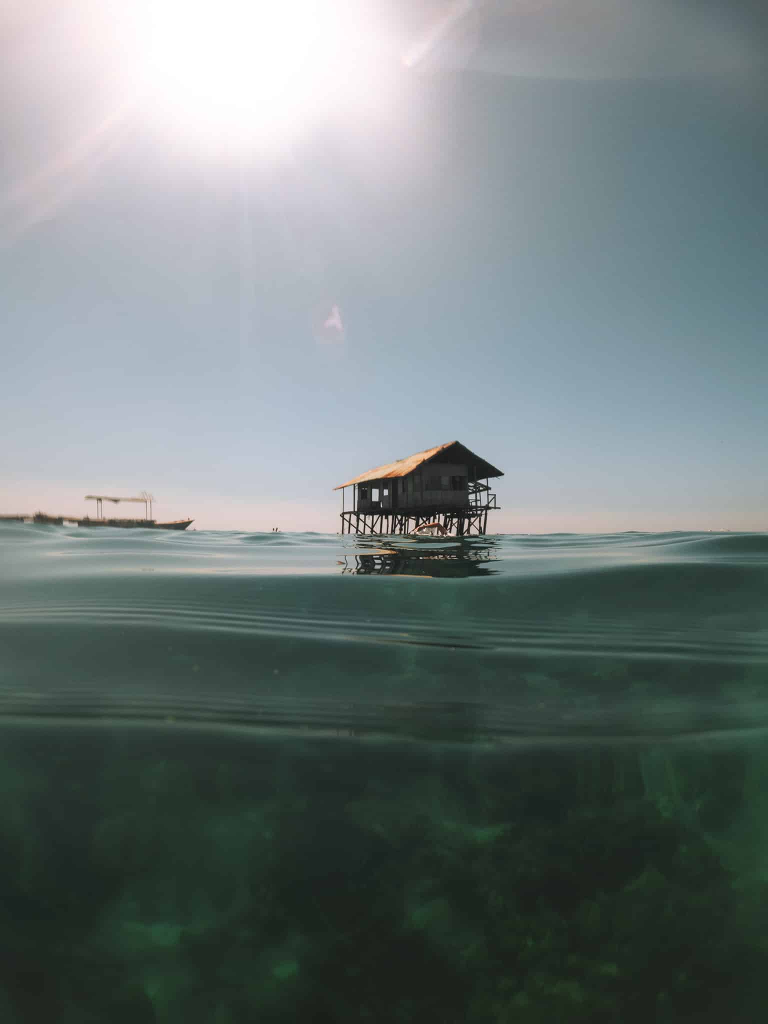 cabane pecheur visiter pemuteran bali corail