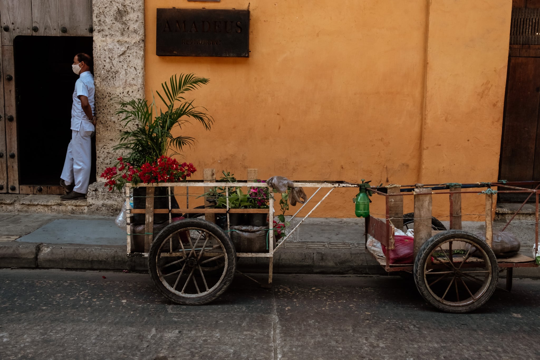 scene de vie cartagene des indes colombie