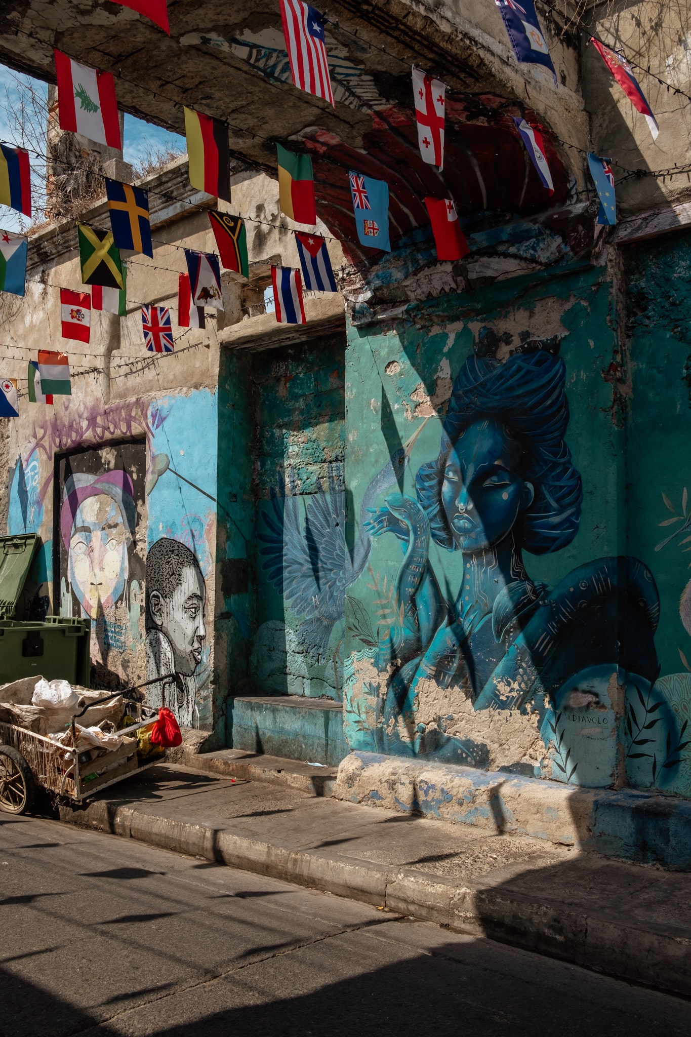 figure street art gestemani cartagena