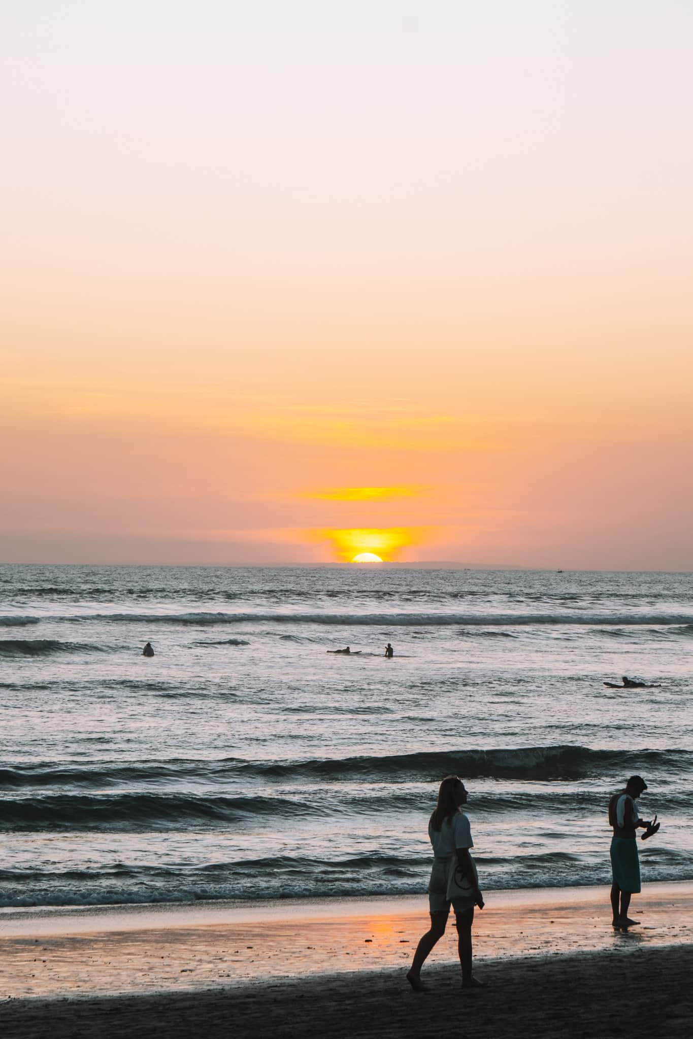 coucher de soleil canggu bali