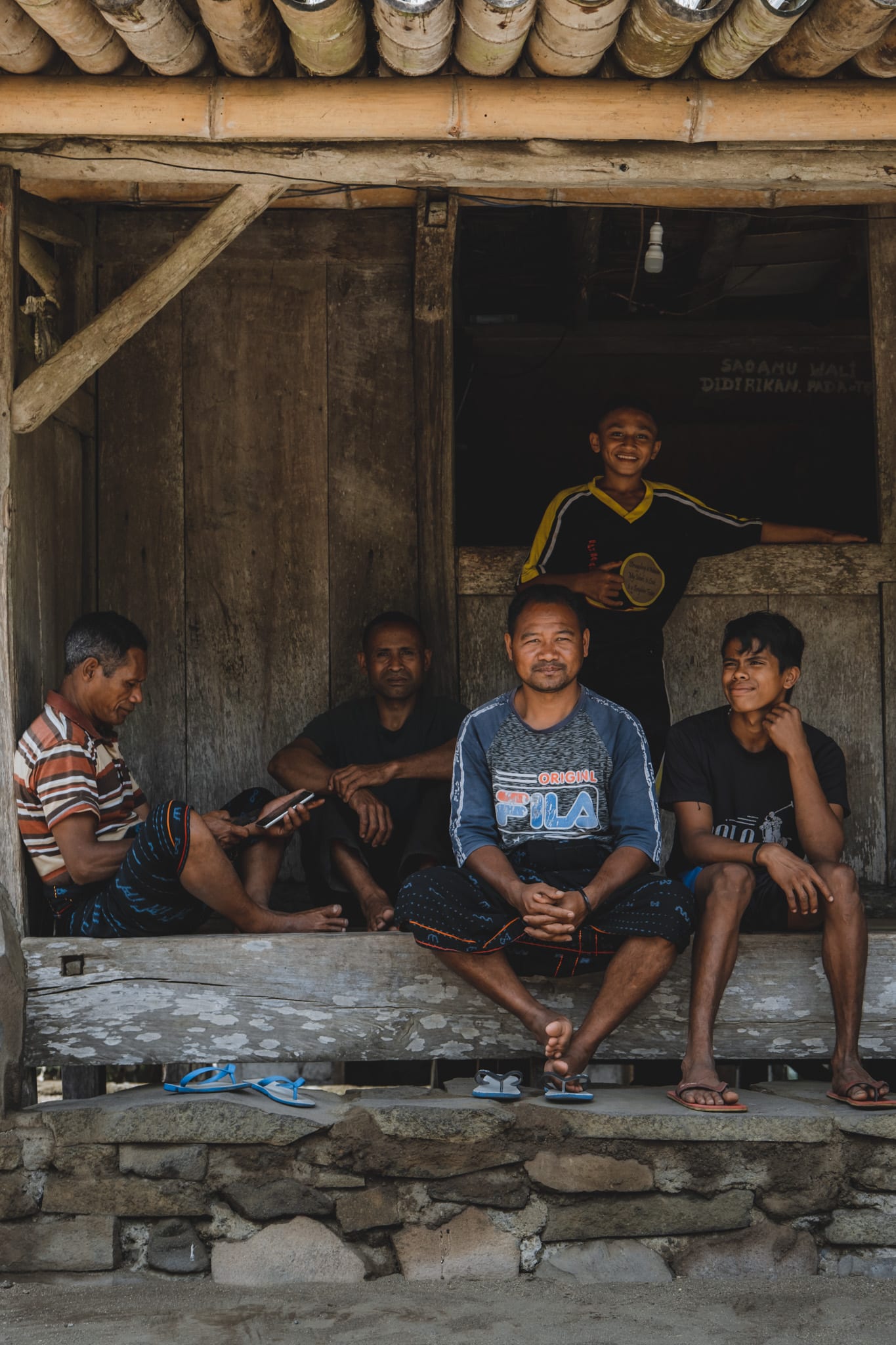 Habitants de Luba près de Bajawa